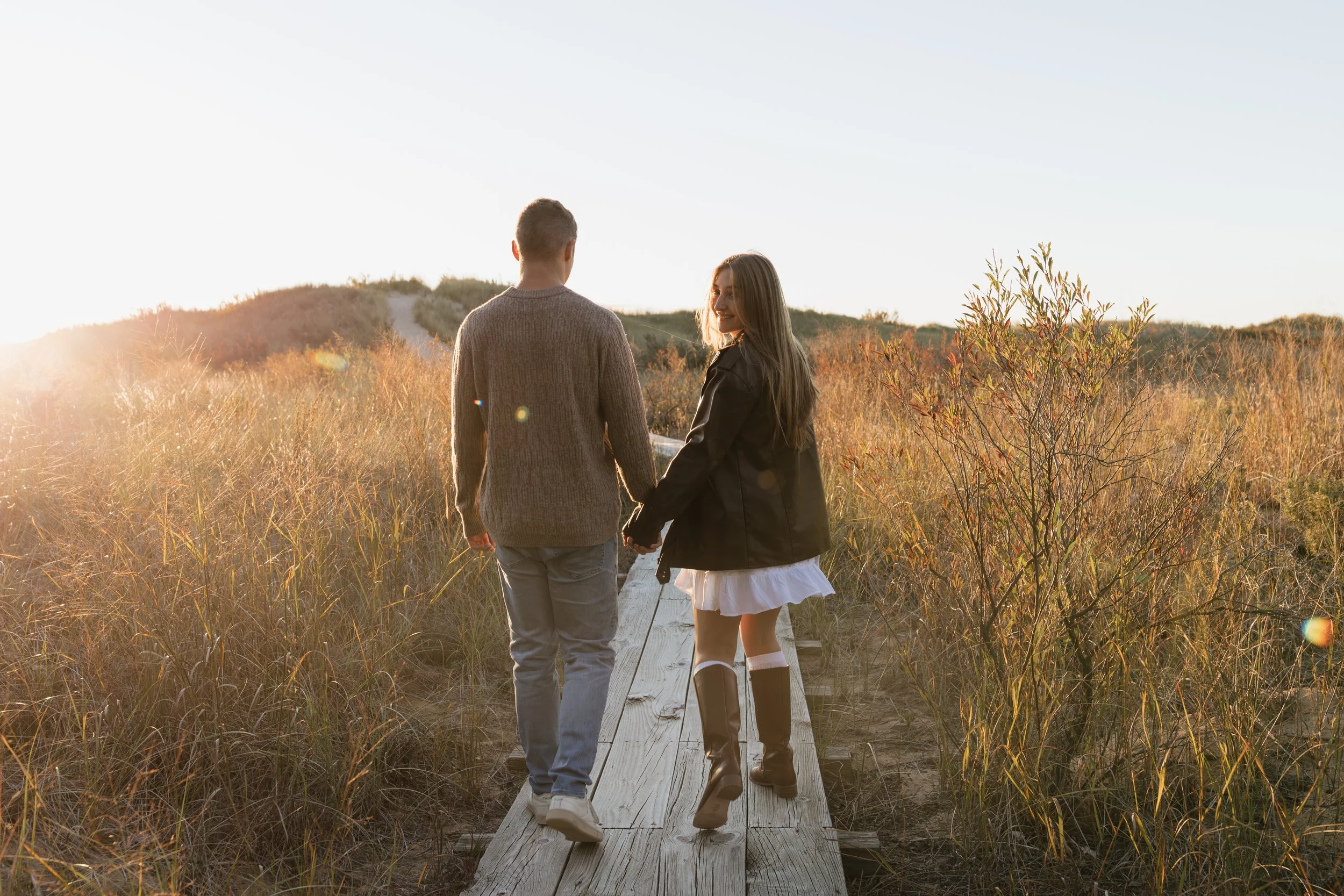 Rosy Mound Natural Area Grand Haven, Michigan Engagement Session
