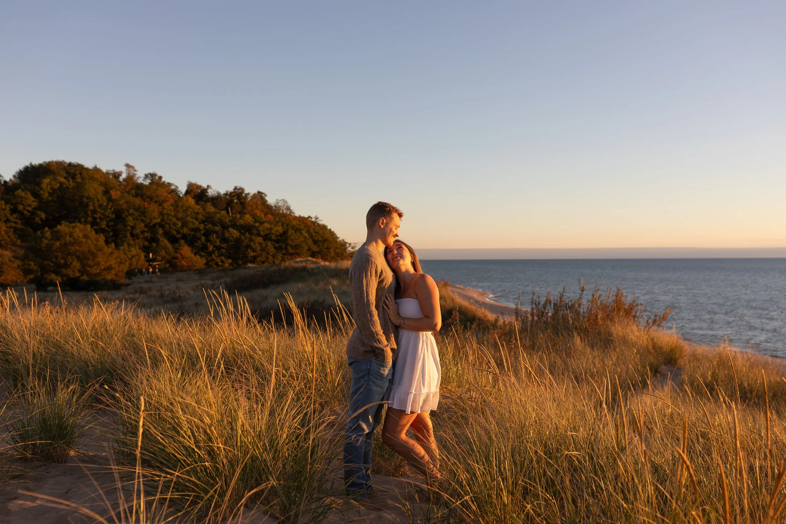 Rosy Mound Natural Area Grand Haven, Michigan Engagement Session