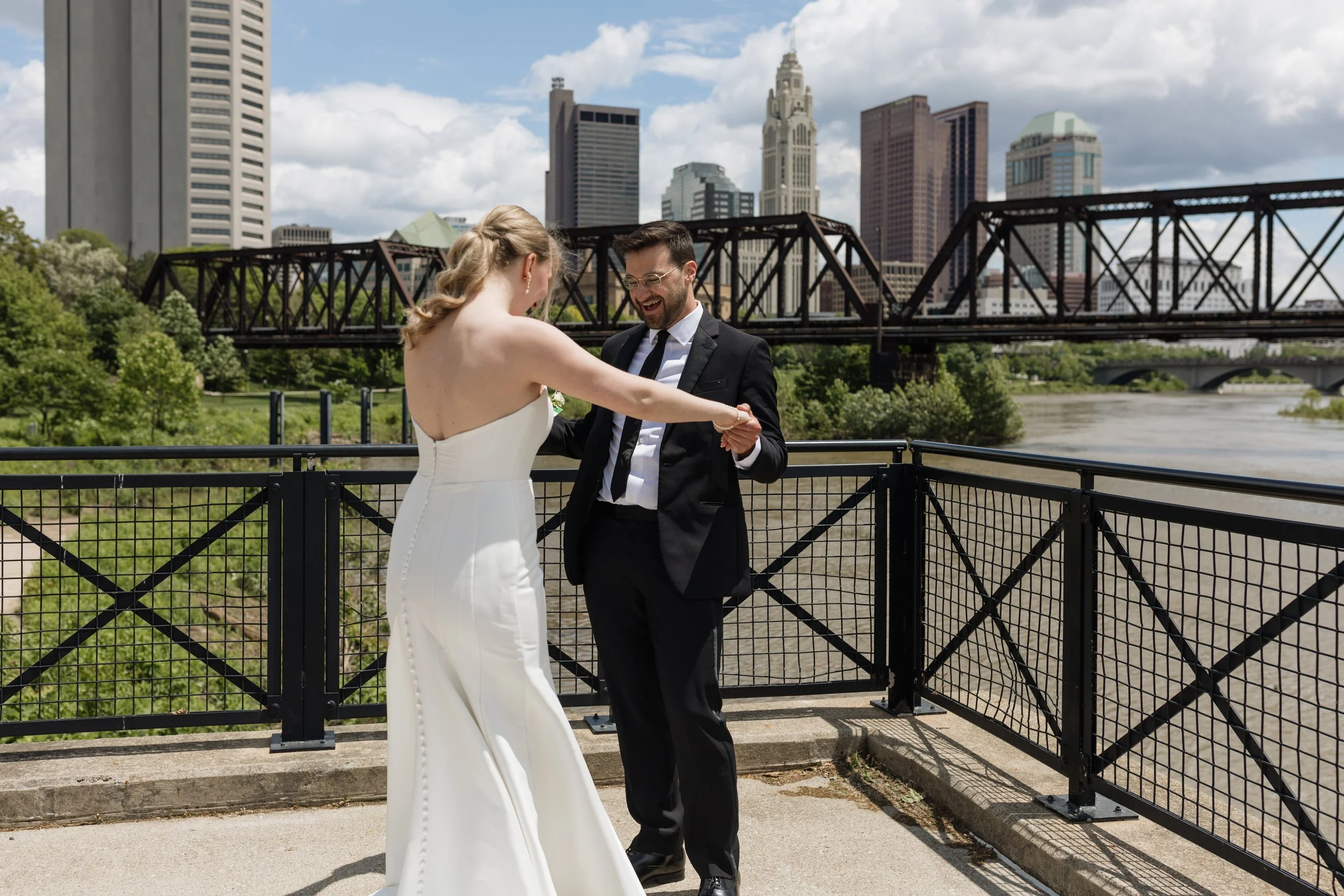 North Bank Park Pavilion Wedding Columbus Ohio