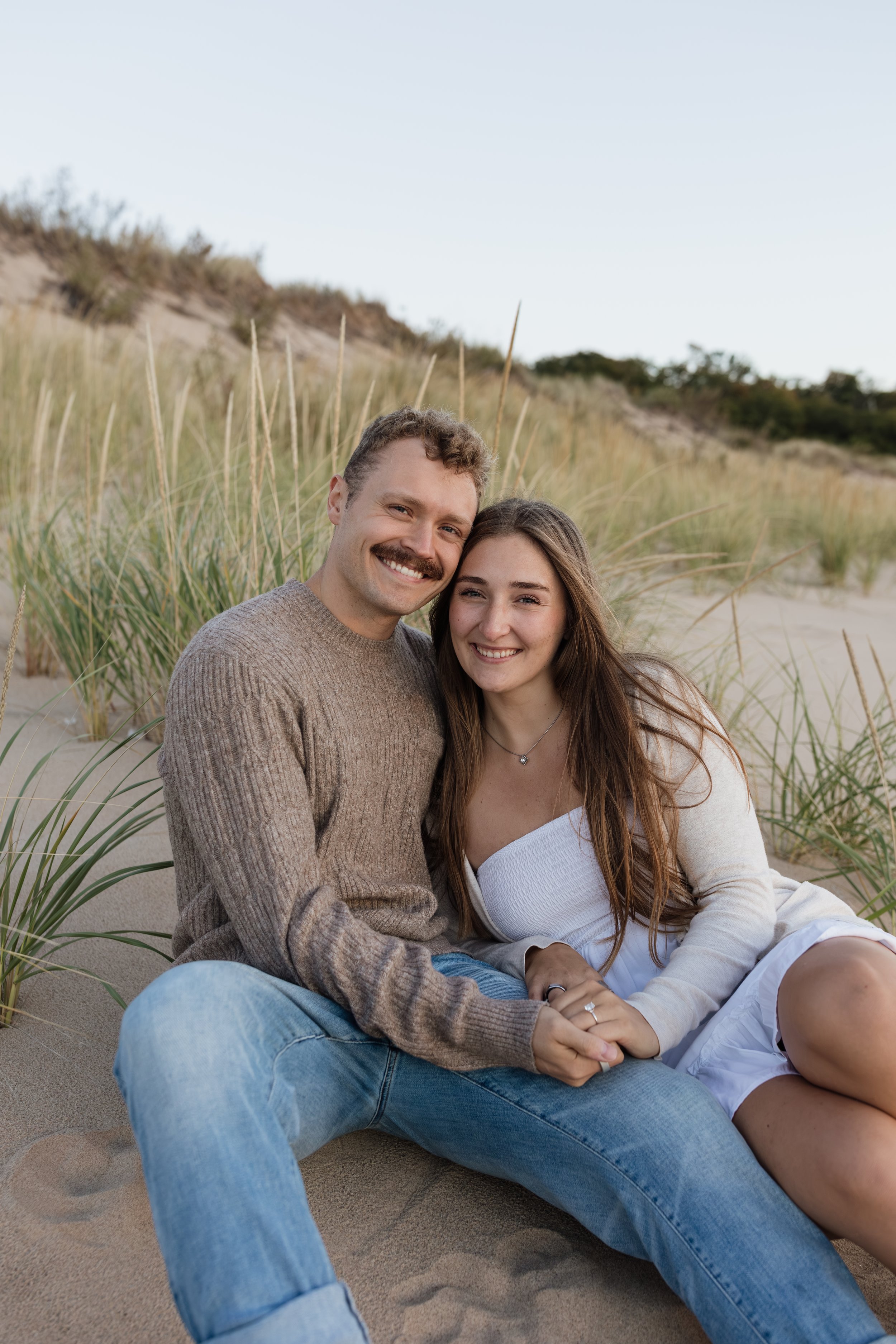 Rosy Mound Natural Area Grand Haven, Michigan Engagement Session