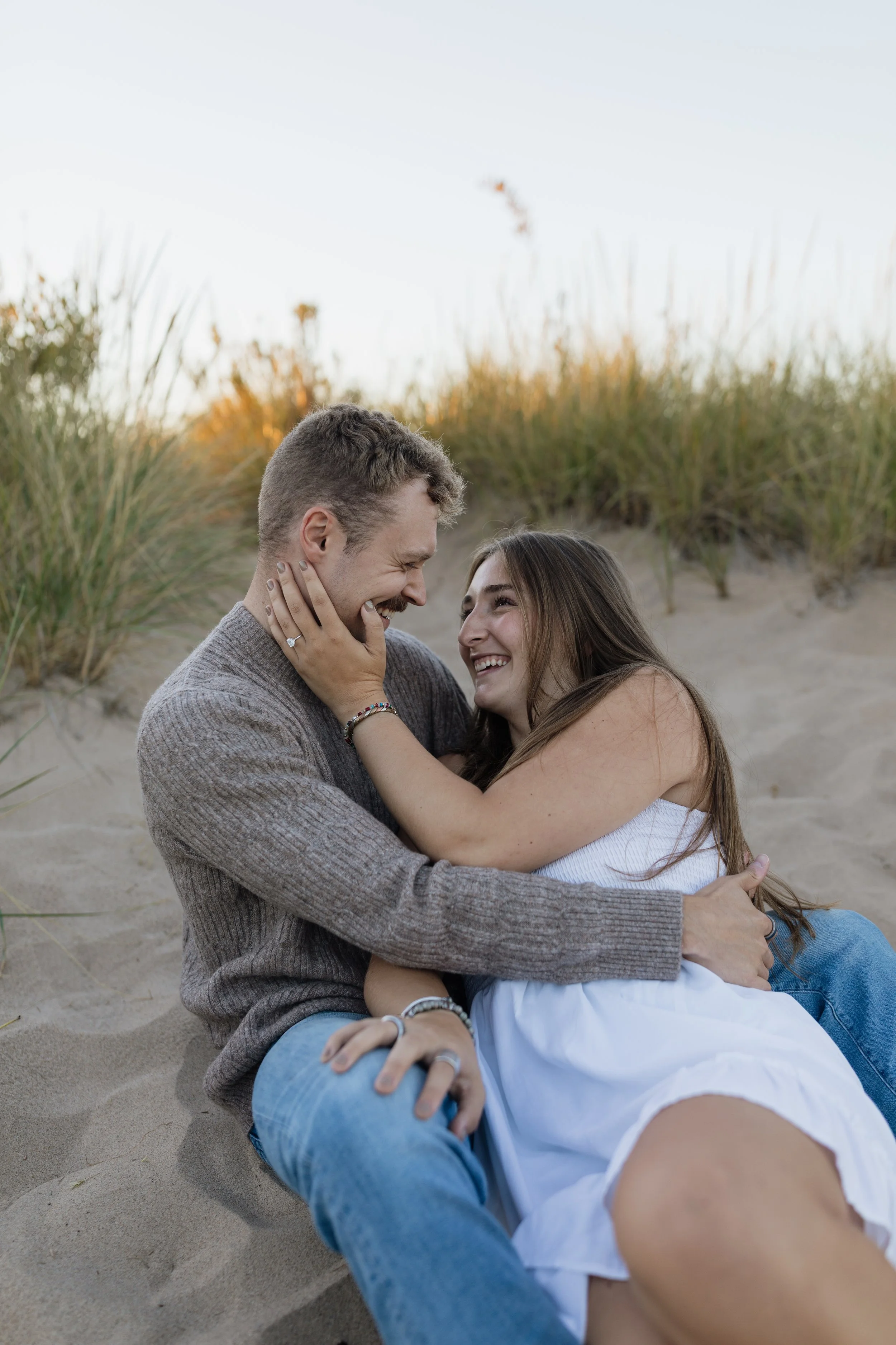 Rosy Mound Natural Area Grand Haven, Michigan Engagement Session
