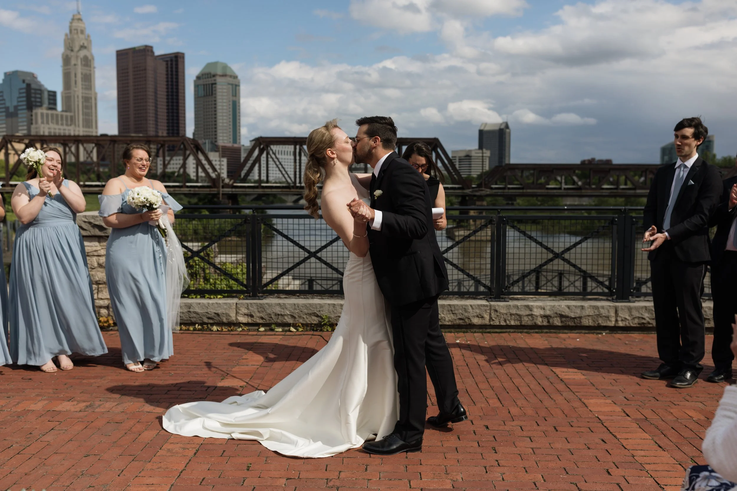 North Bank Park Pavilion Wedding Columbus Ohio