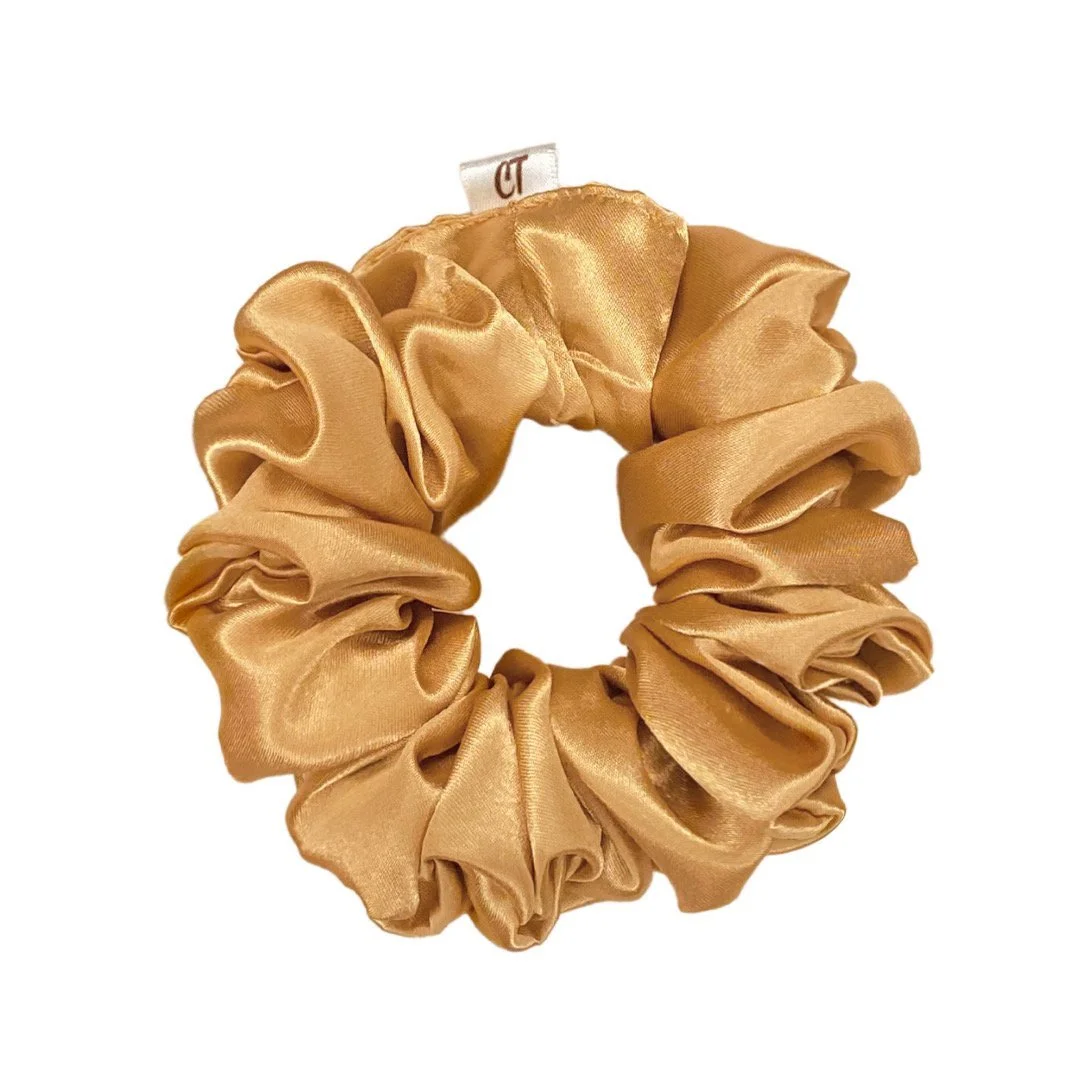 Gold Satin Scrunchie