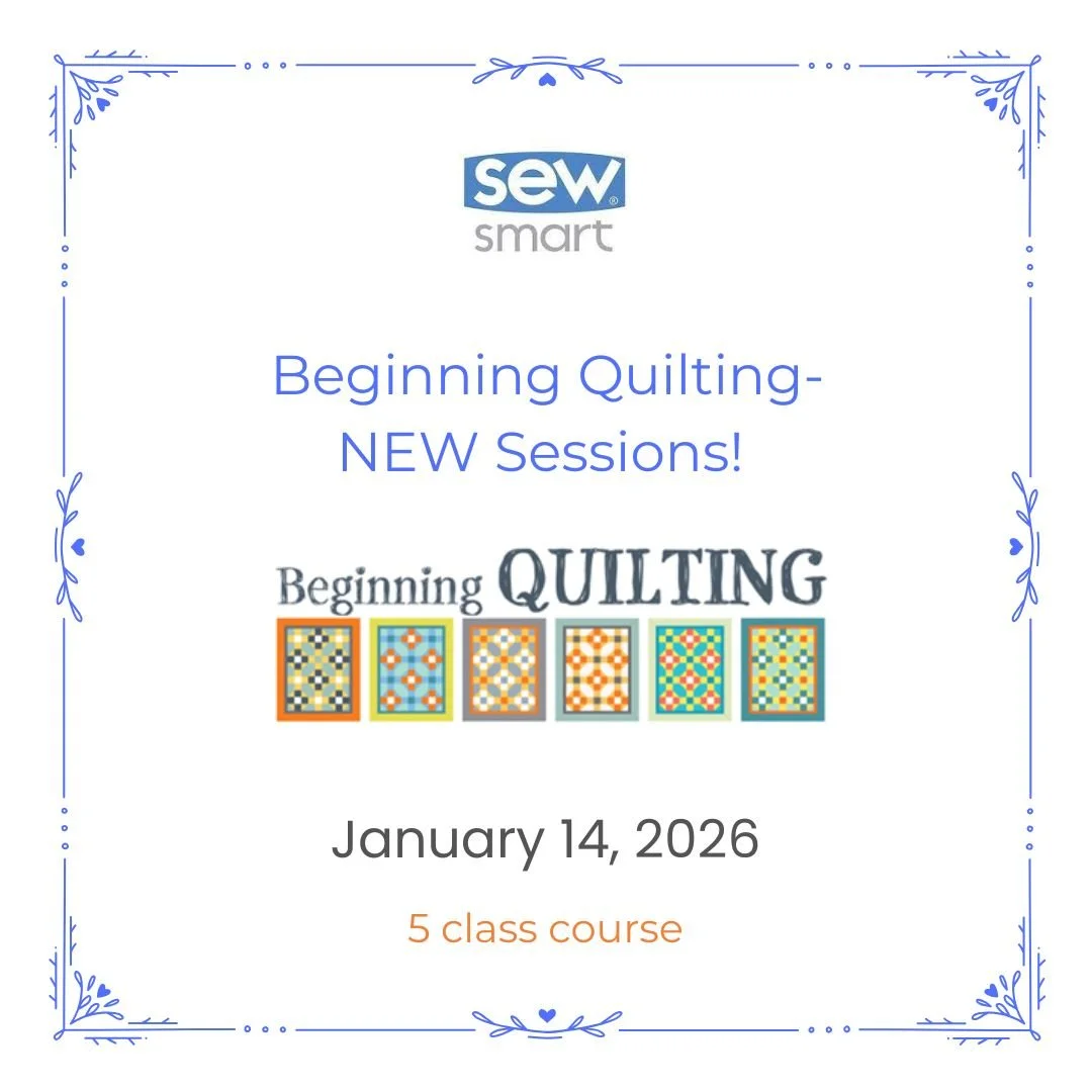 Beginning Quilting Begins Jan 14th 9:30 - 1:30