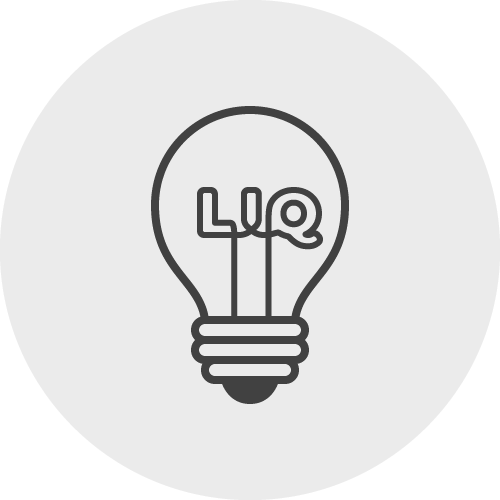 LyricIQ logo, depicting a lightbulb