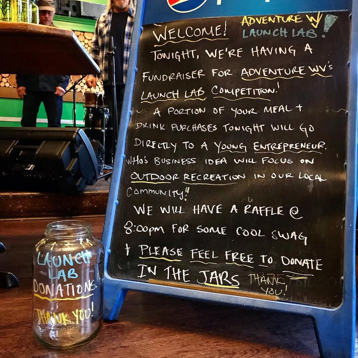 Tonight&rsquo;s the night! Adventure WV and the Launch Lab are currently having a fundraiser at the downtown Black Bear Burritos! A percentage of all sales go directly to our Launch Lab Contestants! We&rsquo;re raffling off some cool prizes with from
