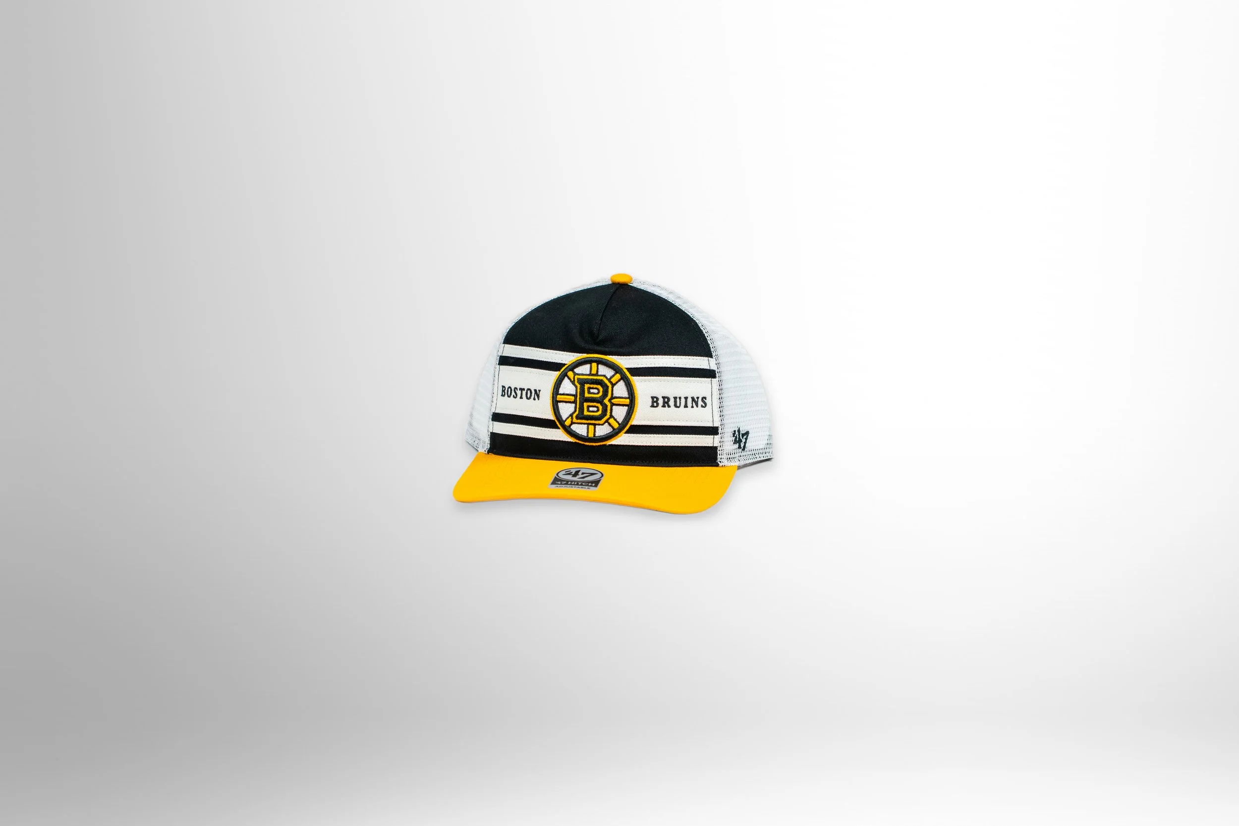 BOSTON BRUINS BLACK DOUBLE HEADER SPR ST 47 HITCH RF
