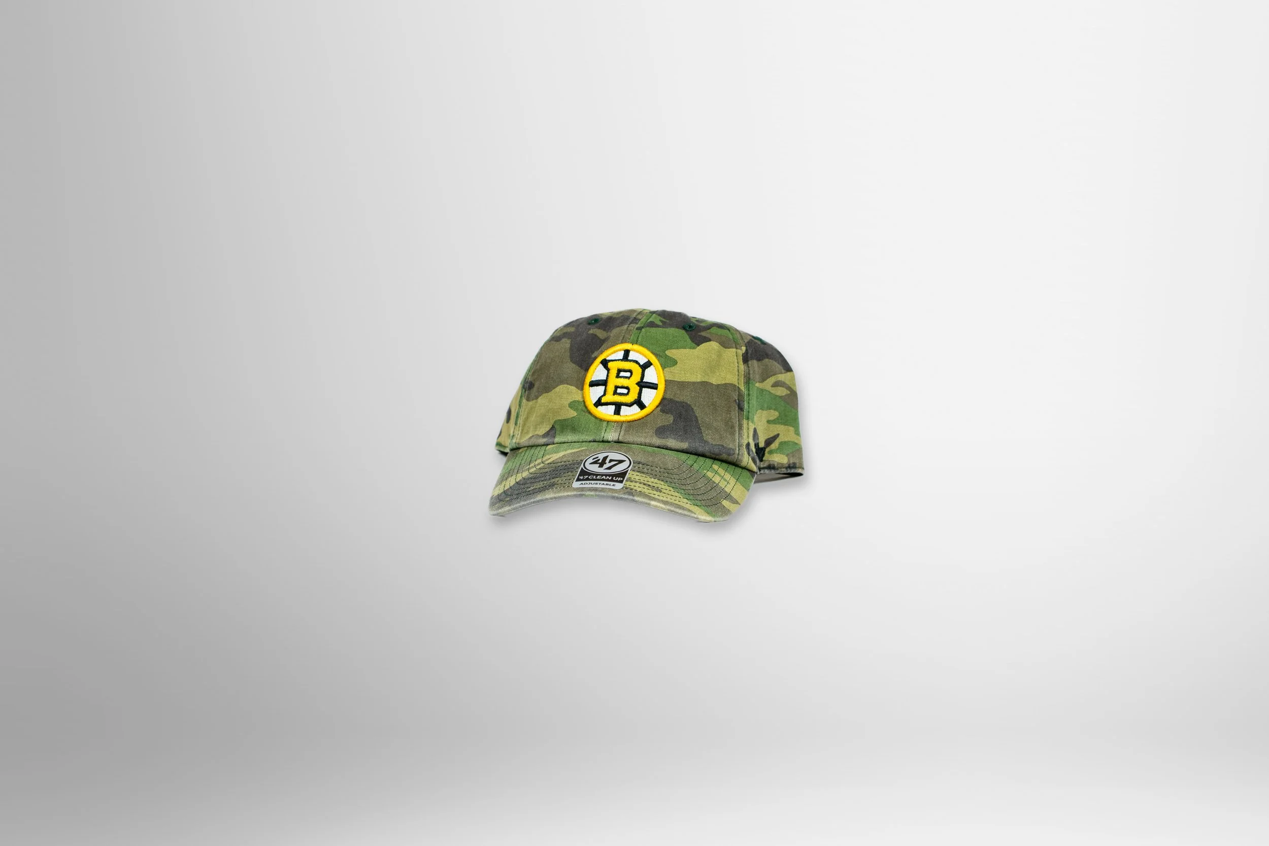 BOSTON BRUINS CAMO 47 CLEAN UP