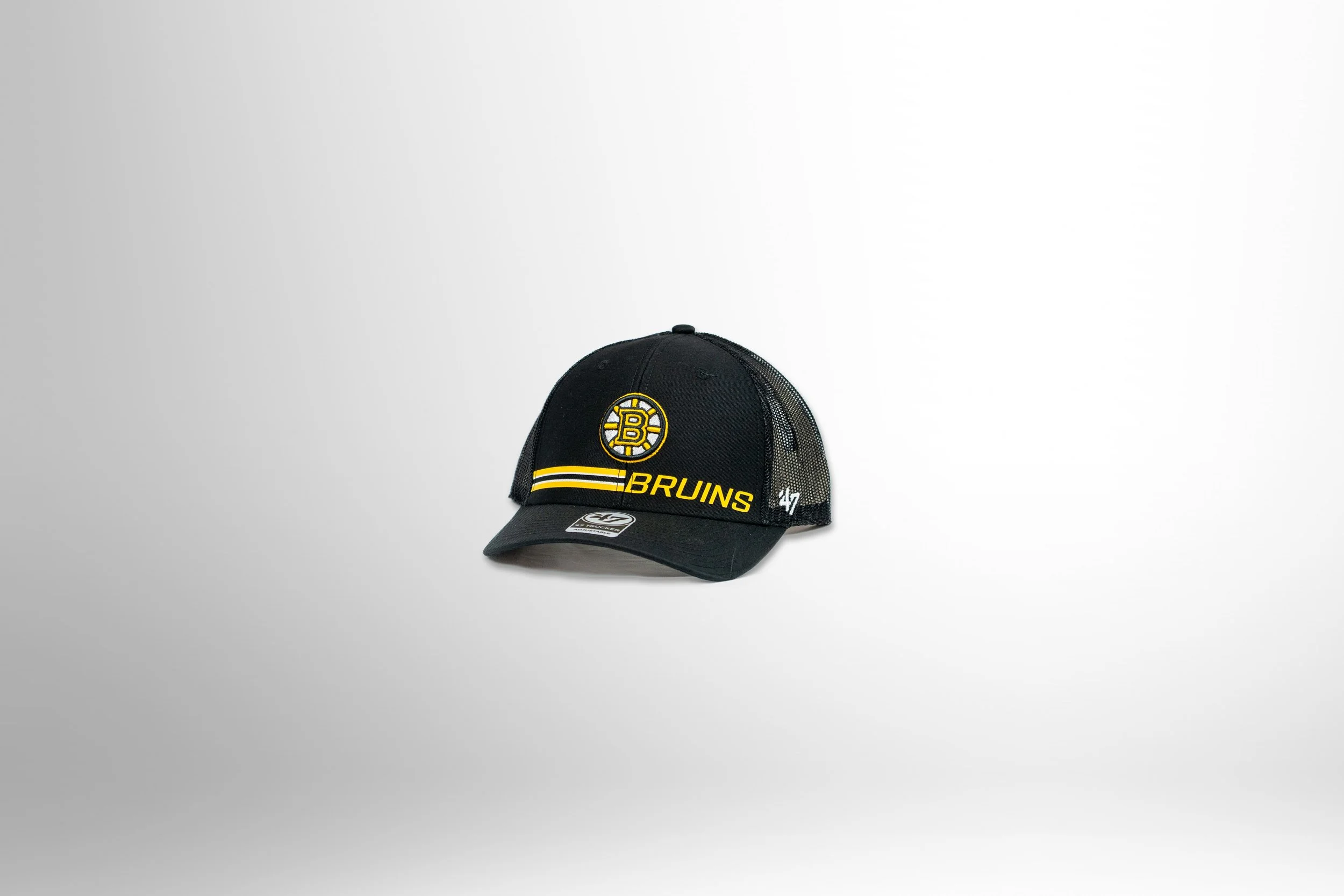 BOSTON BRUINS BLACK RAILWAY 47 TRUCKER