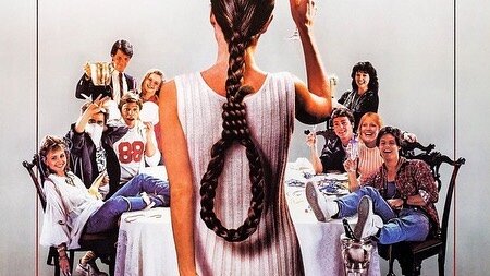 🔪SHOP IS CLOSED MONDAYS🔪
April Fools Day, 1986 directed by Fred Walton, costuming by Lio Kellar. When I was a kid, the cover of this movie scared the crap out of me. Now all that scares me is this broad&rsquo;s doily draped denim jacket😱 
#wardrob