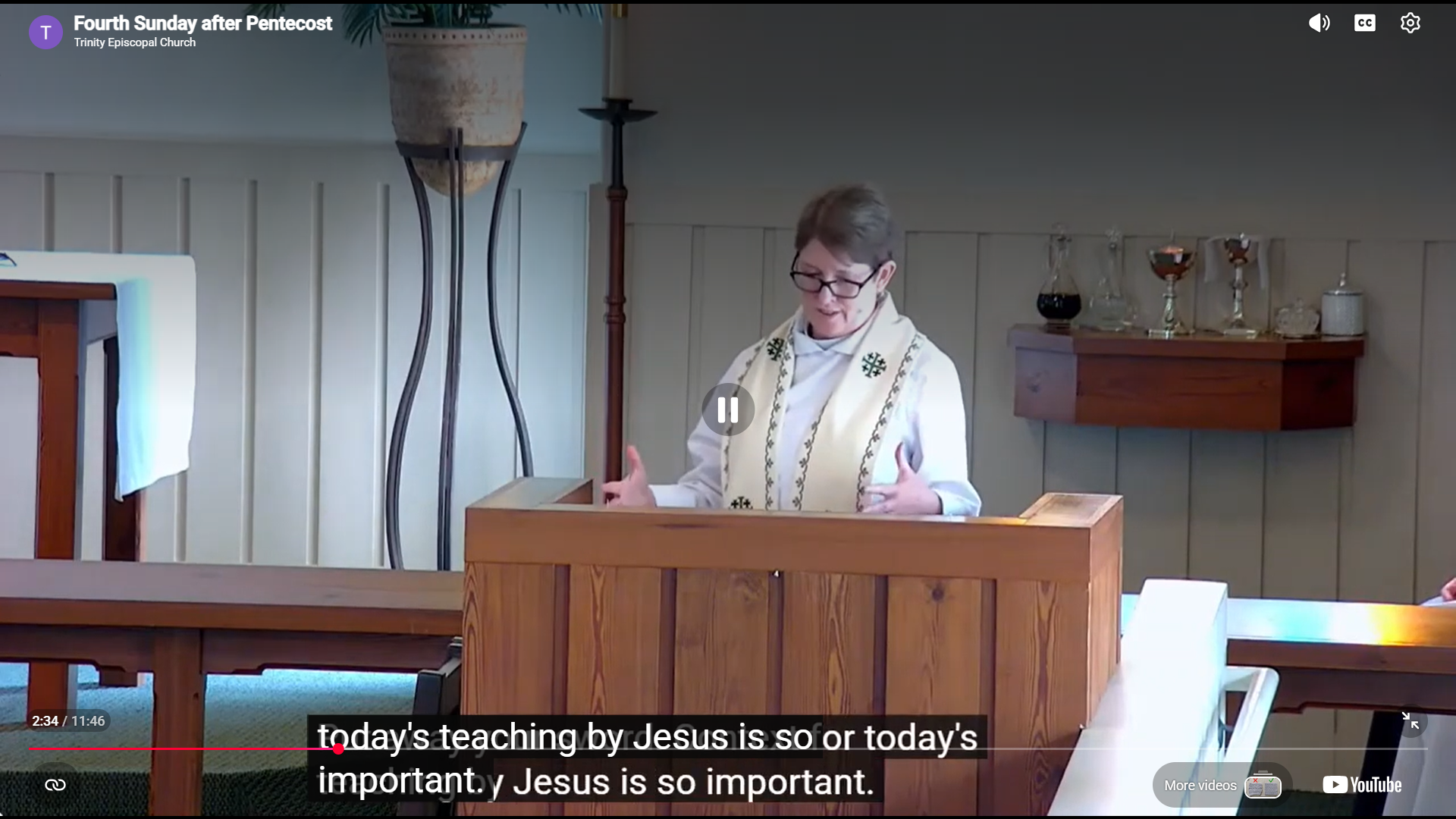 Fourth Sunday after Pentecost