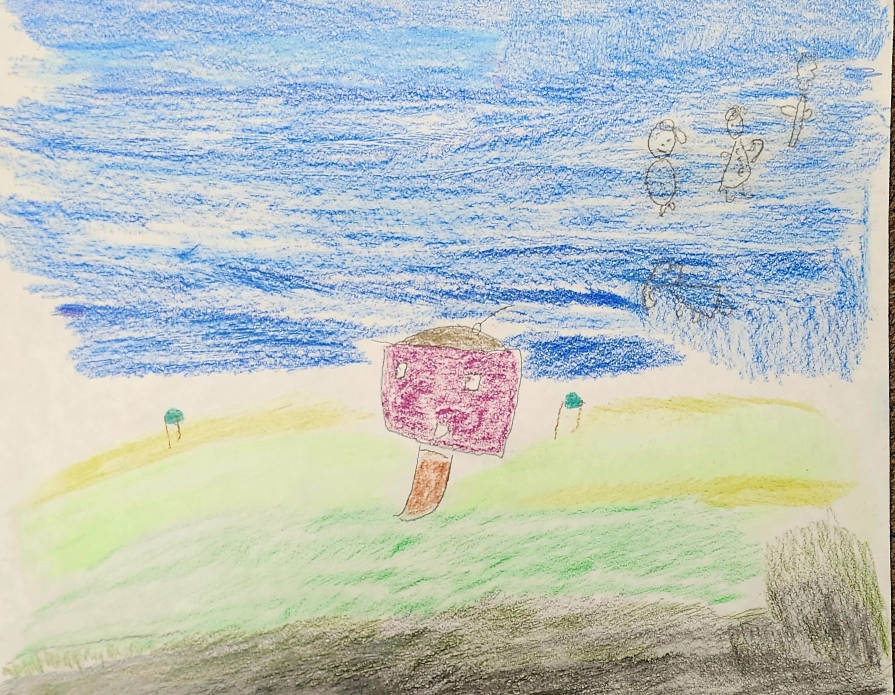 Liam Huckabay, "The Pink House" (unframed)