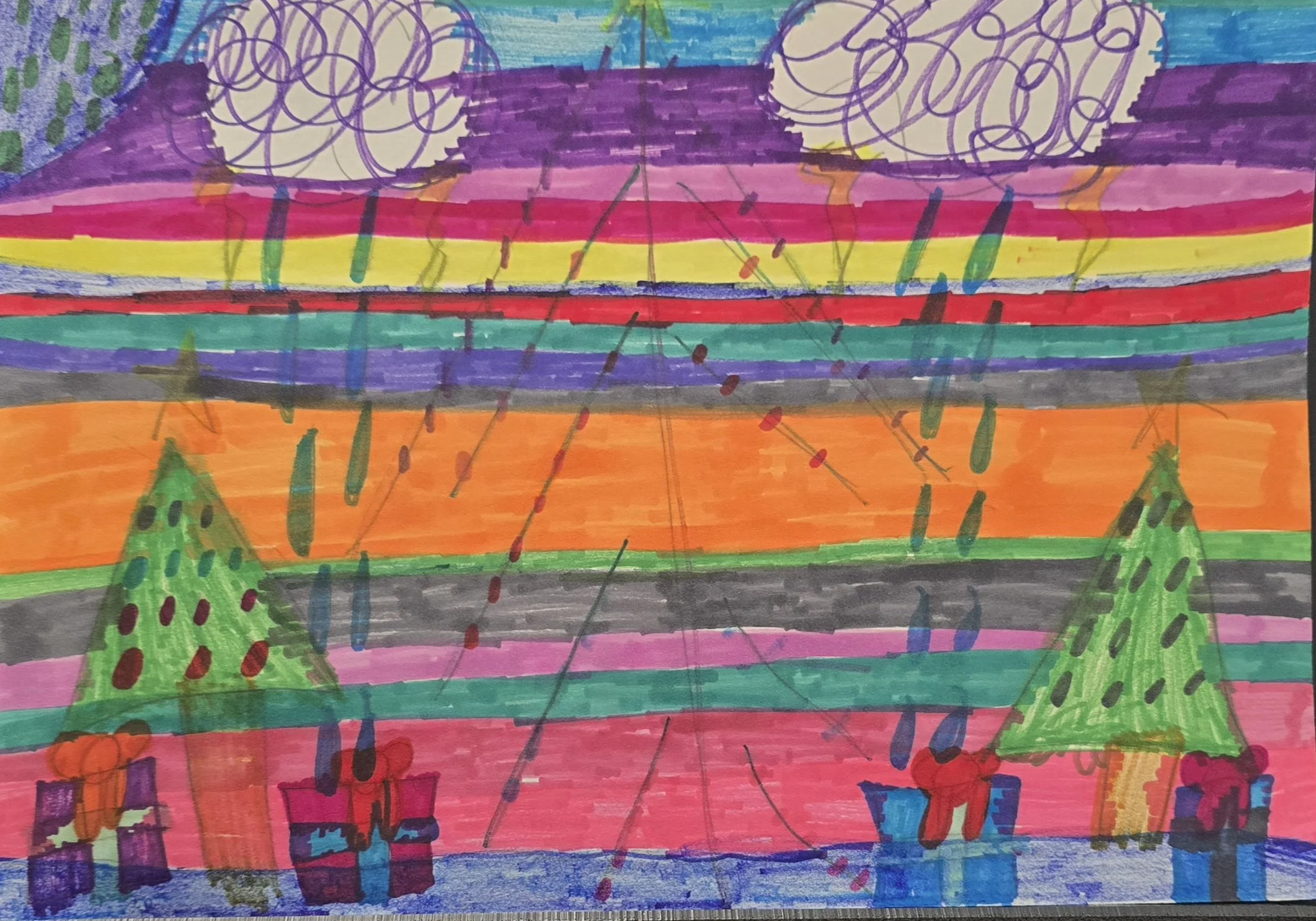 Stephanie Simental, "Untitled Christmas", (unframed)