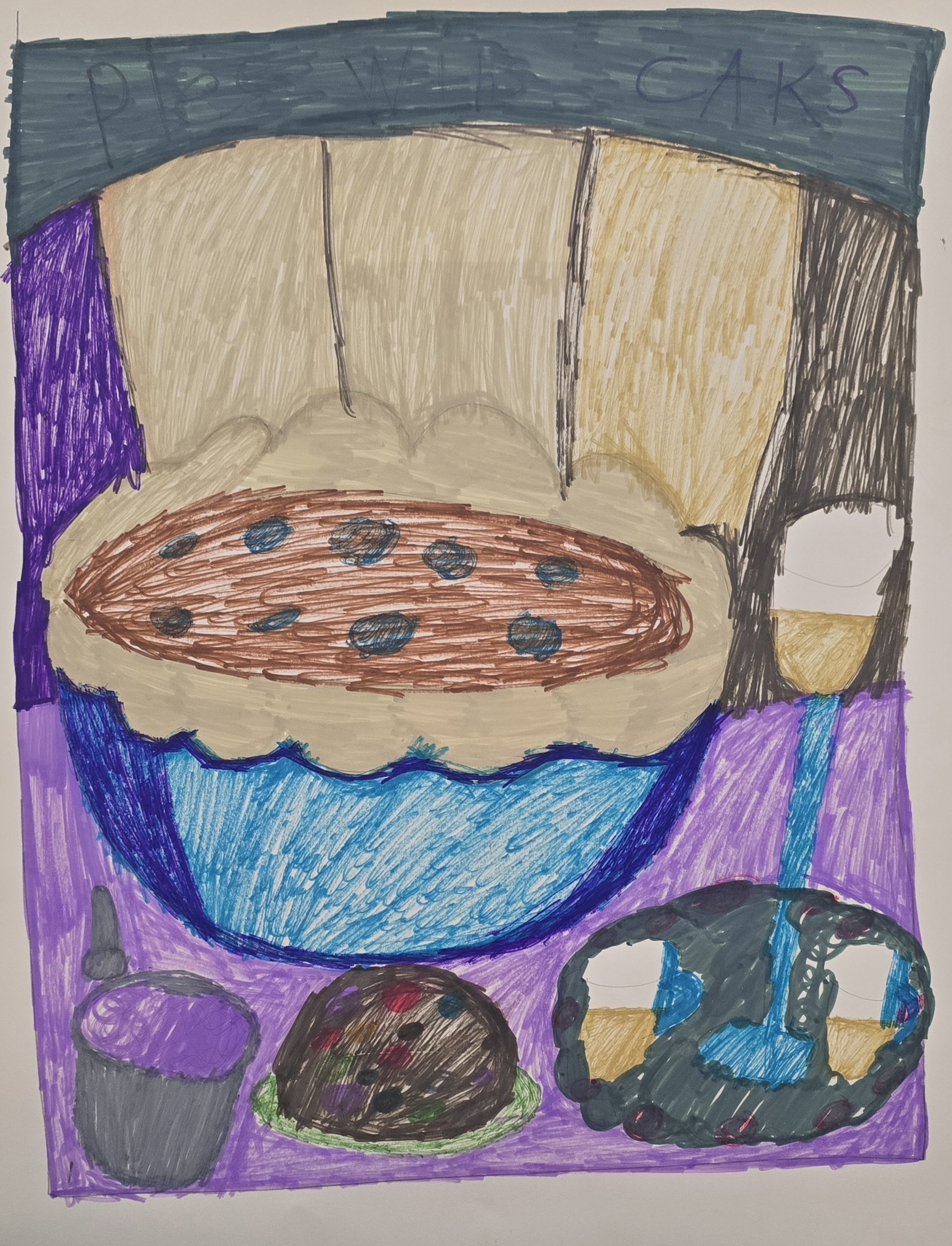 Stephanie Simental, "Bowl of Food", (unframed)