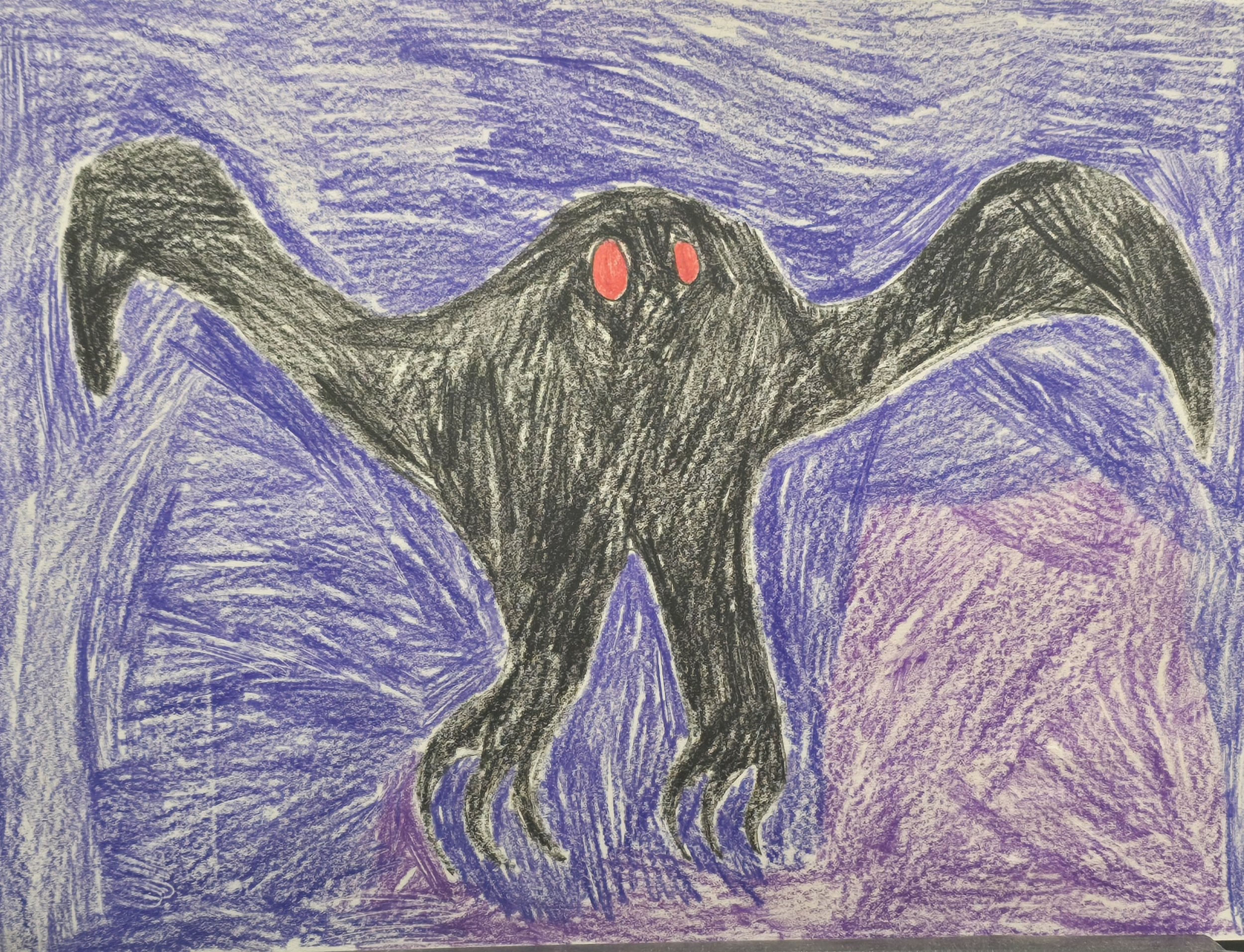 Sebastian Alvarez, "Mothman" (unframed)