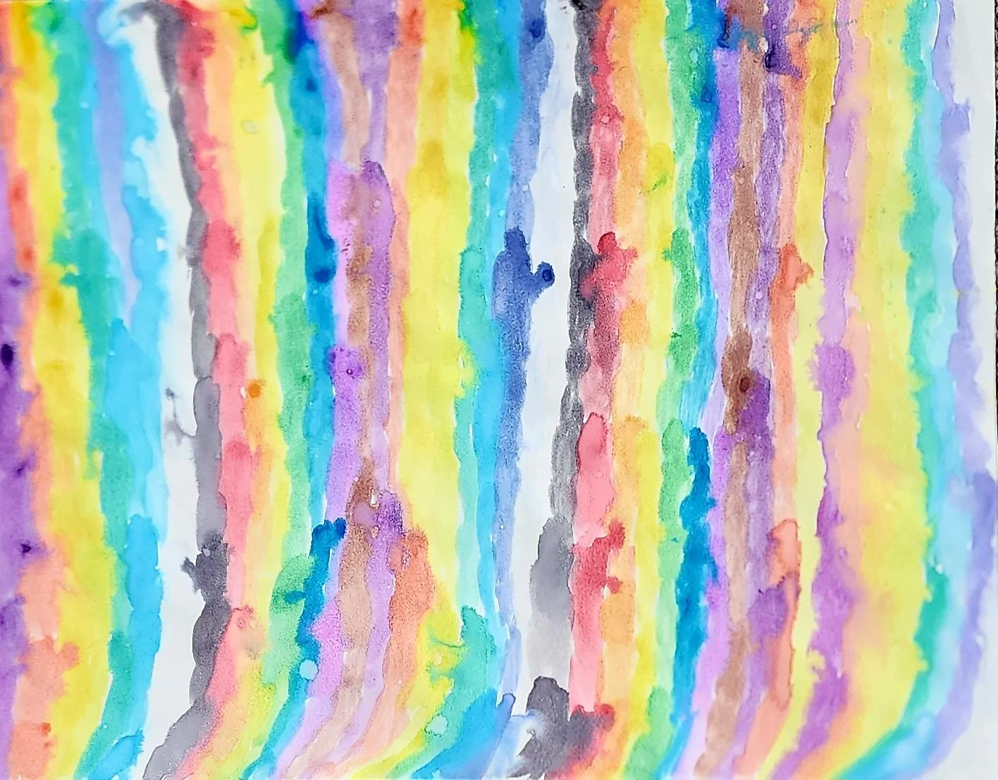 Laura Robertson, "Rainbow Waterfall" (unframed)