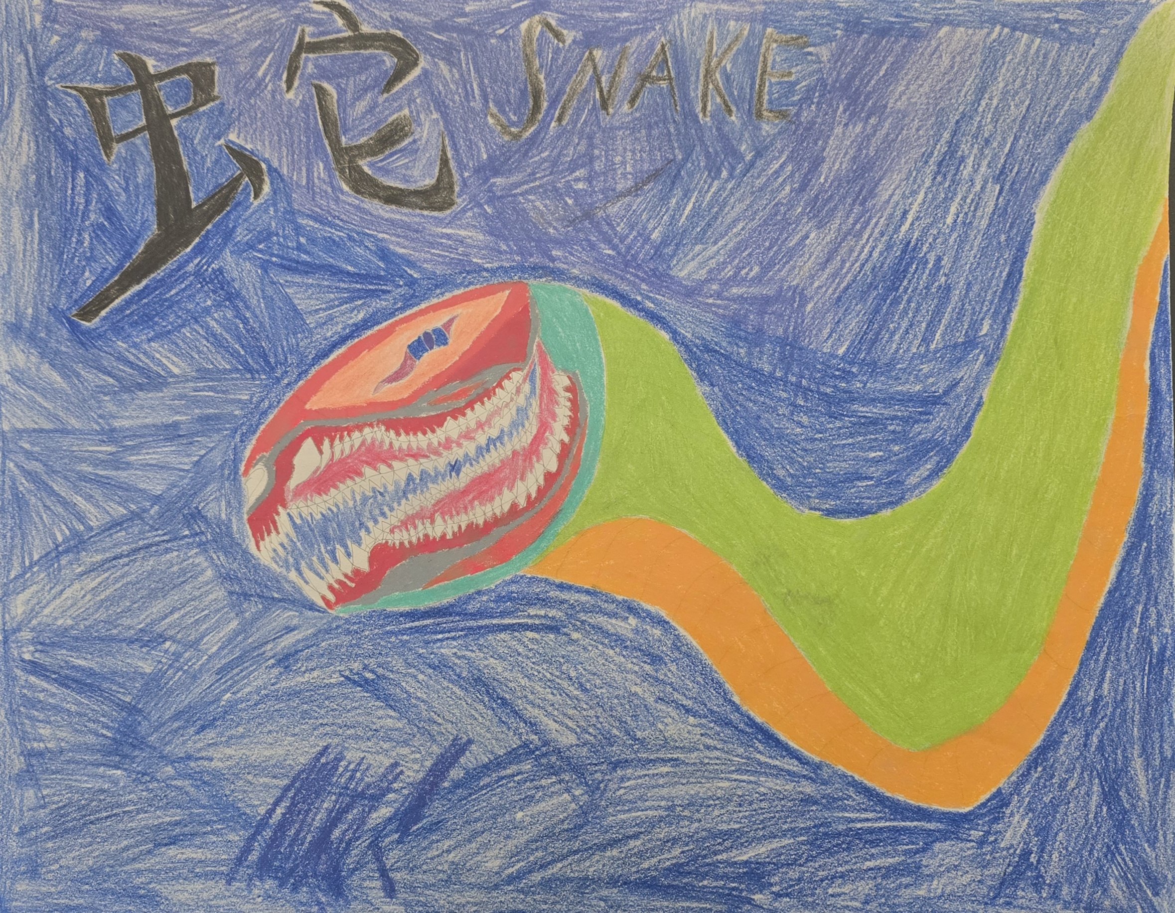 Sebastian Alvarez, "Snake", (unframed)