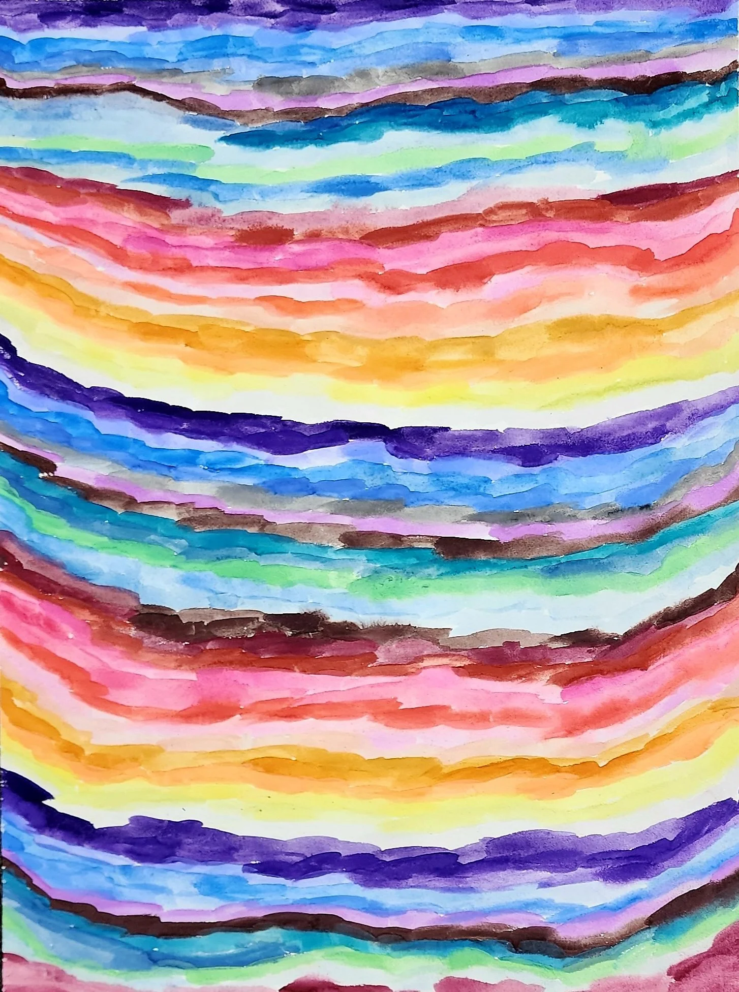 Laura Robertson, "Rainbow Sunset" (unframed)