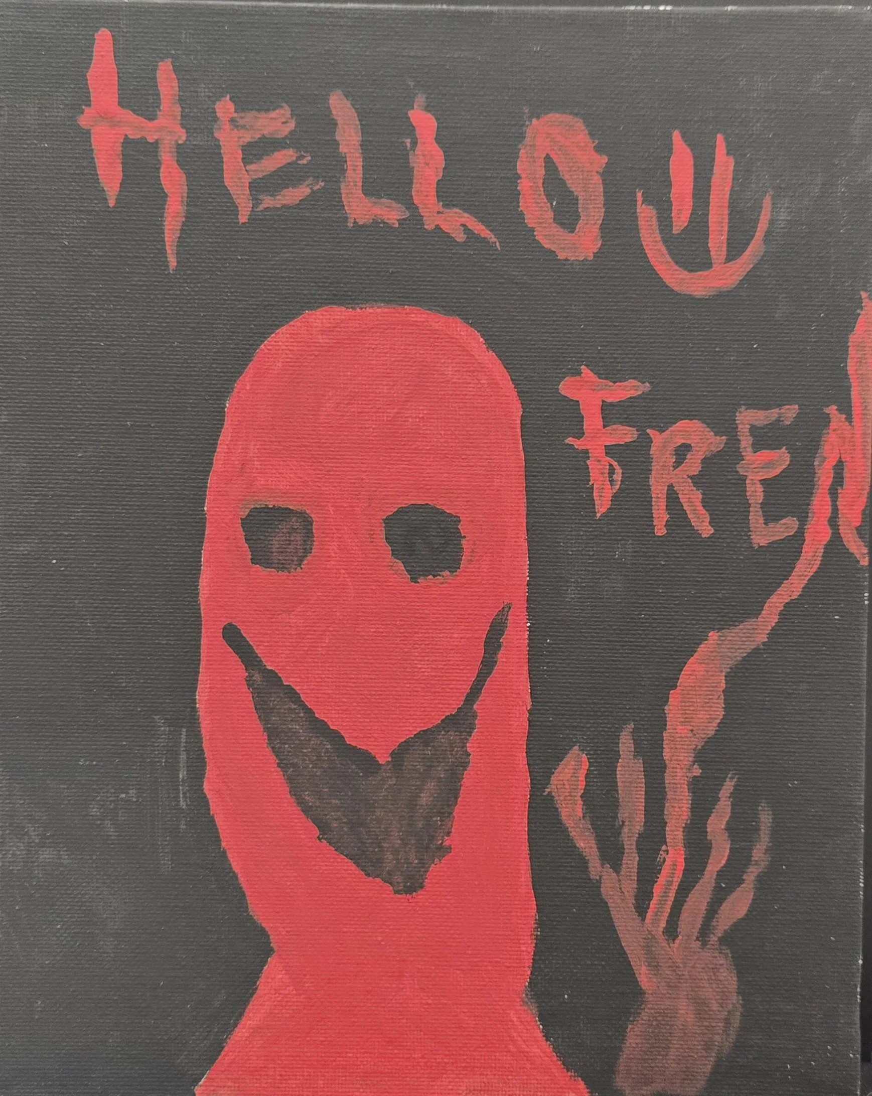 Sebastian Alvarez, "Hello Friend", (canvas)