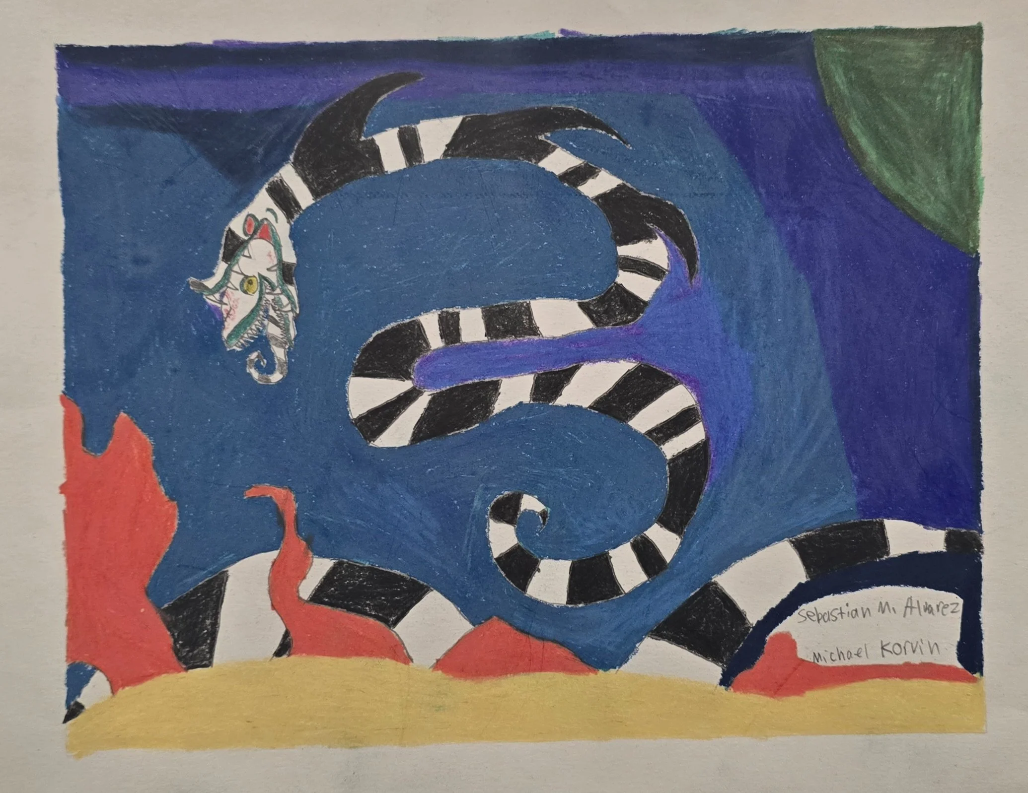 Sebastian Alvarez, "Terror of the Sandworm", (unframed)