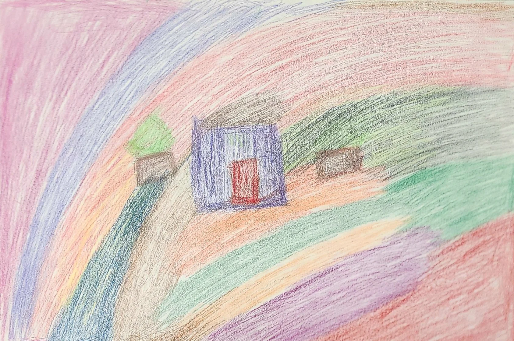 Liam Huckabay, "Rainbow Land" (unframed)