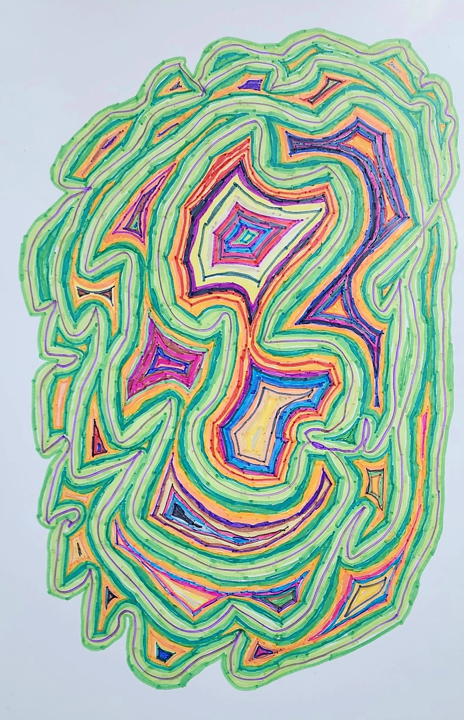 Alek Wickstrom, "Dancing Rainbow" (unframed)