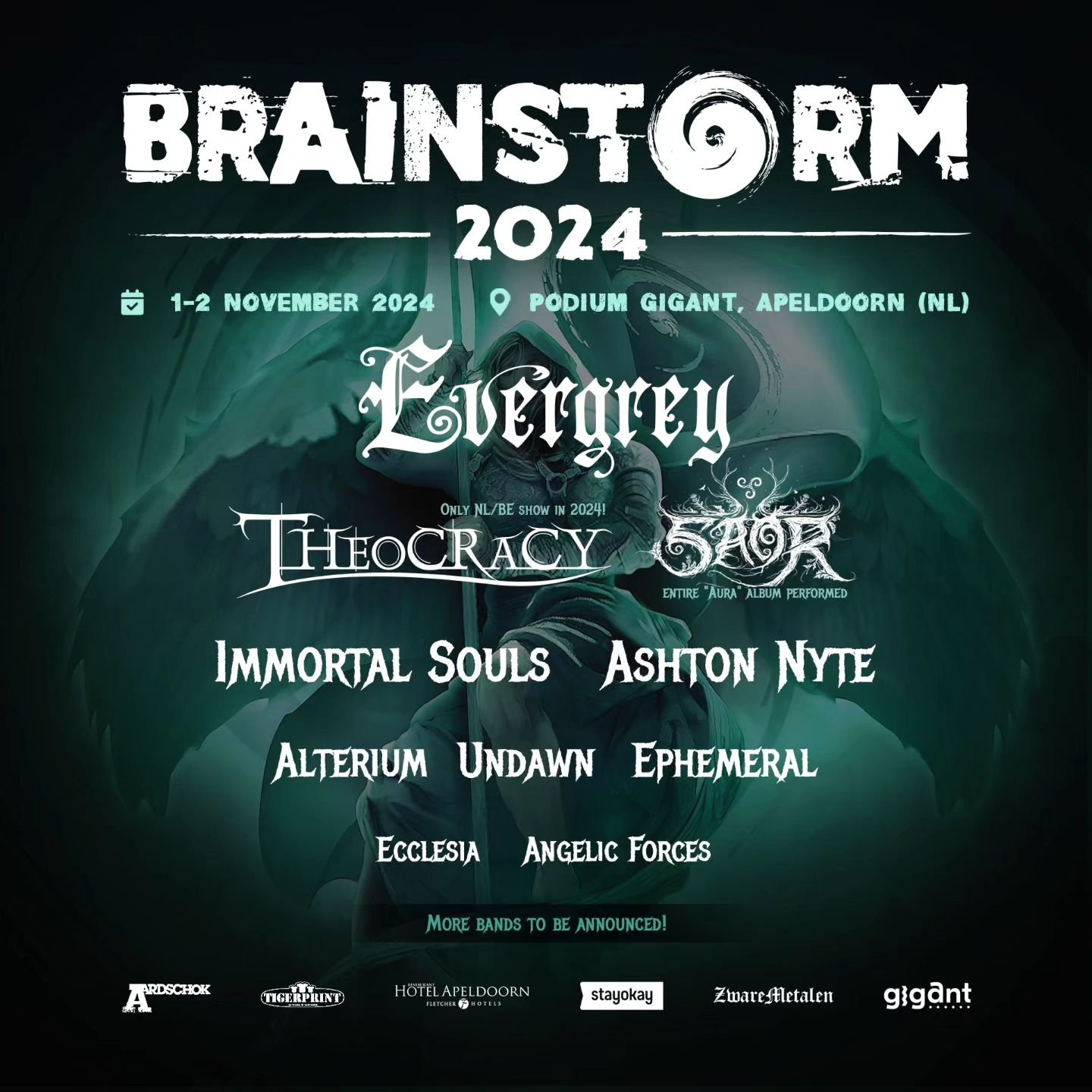 Dutch clan! 🇳🇱 We're thrilled to announce that we'll be headlining the Friday night of Brainstorm Festival at @gigantapeldoorn, celebrating the ten-year anniversary of our album &quot;Aura&quot; with a special set. See you there! 

@brainstormfest
