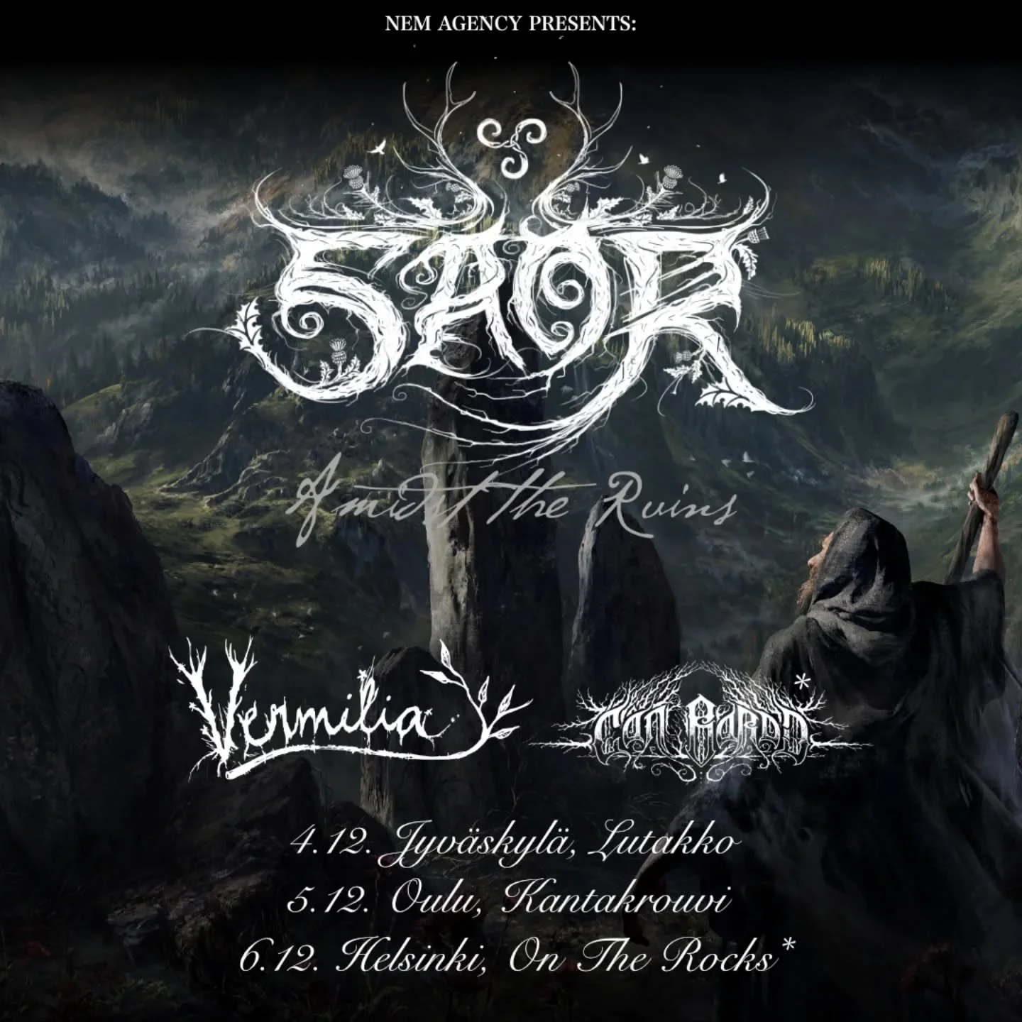 Clan! 🇫🇮 We're excited to announce our first ever Finnish tour in December! We're hitting the road with @vermiliaofficial and @canbardd in Helsinki. 🔥 

Catch us at: 
4.12 - Jyv&auml;skyl&auml;, Lutakko
5.12 - Oulu, Kantakrouvi
6.12 - Helsinki, On