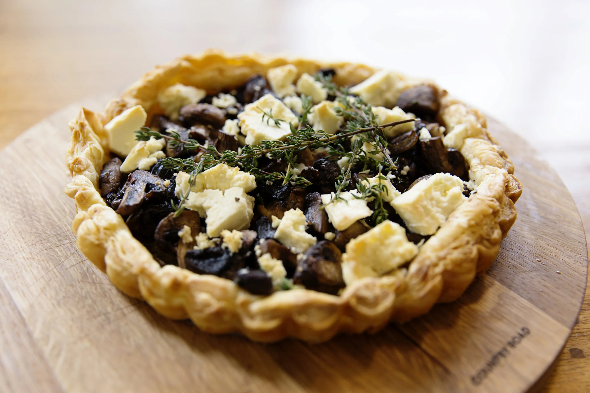 A Simple Mushroom Tart