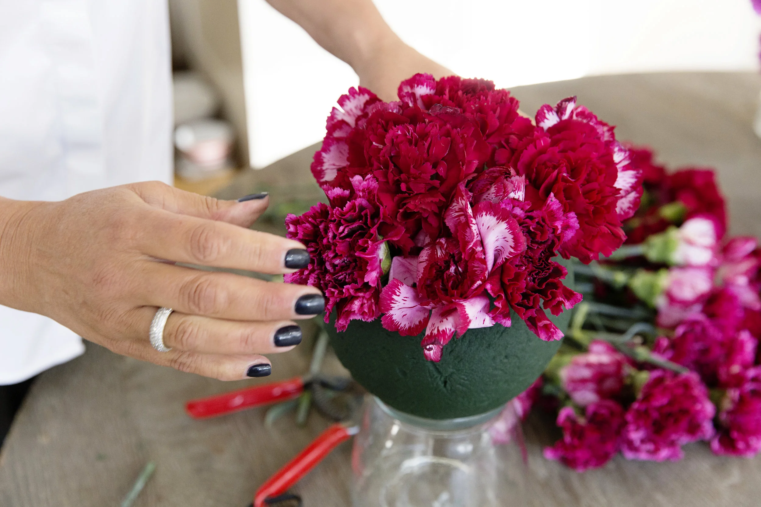 Make Your Own Carnation Ball Centrepiece