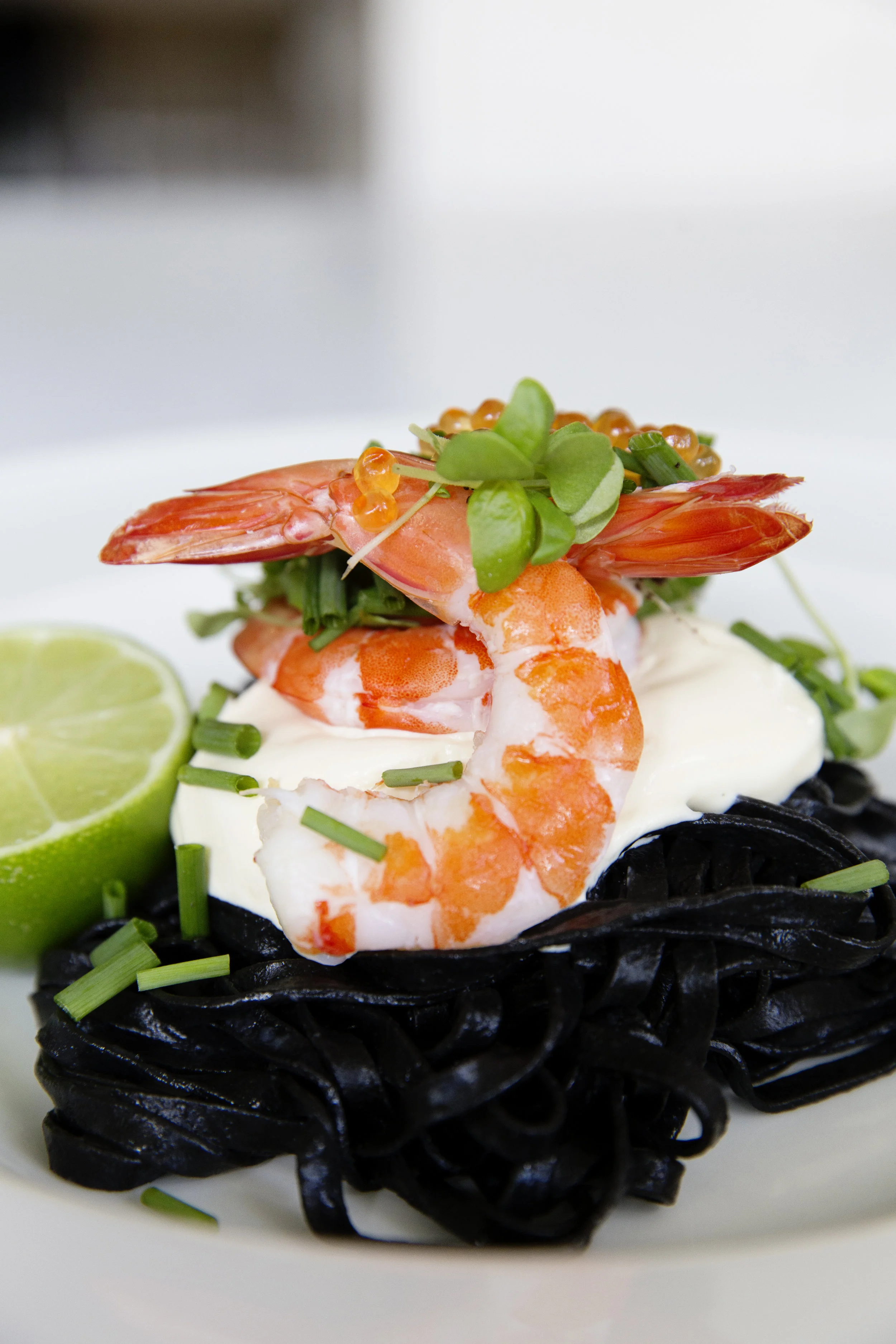 Squid Ink Linguine For Halloween