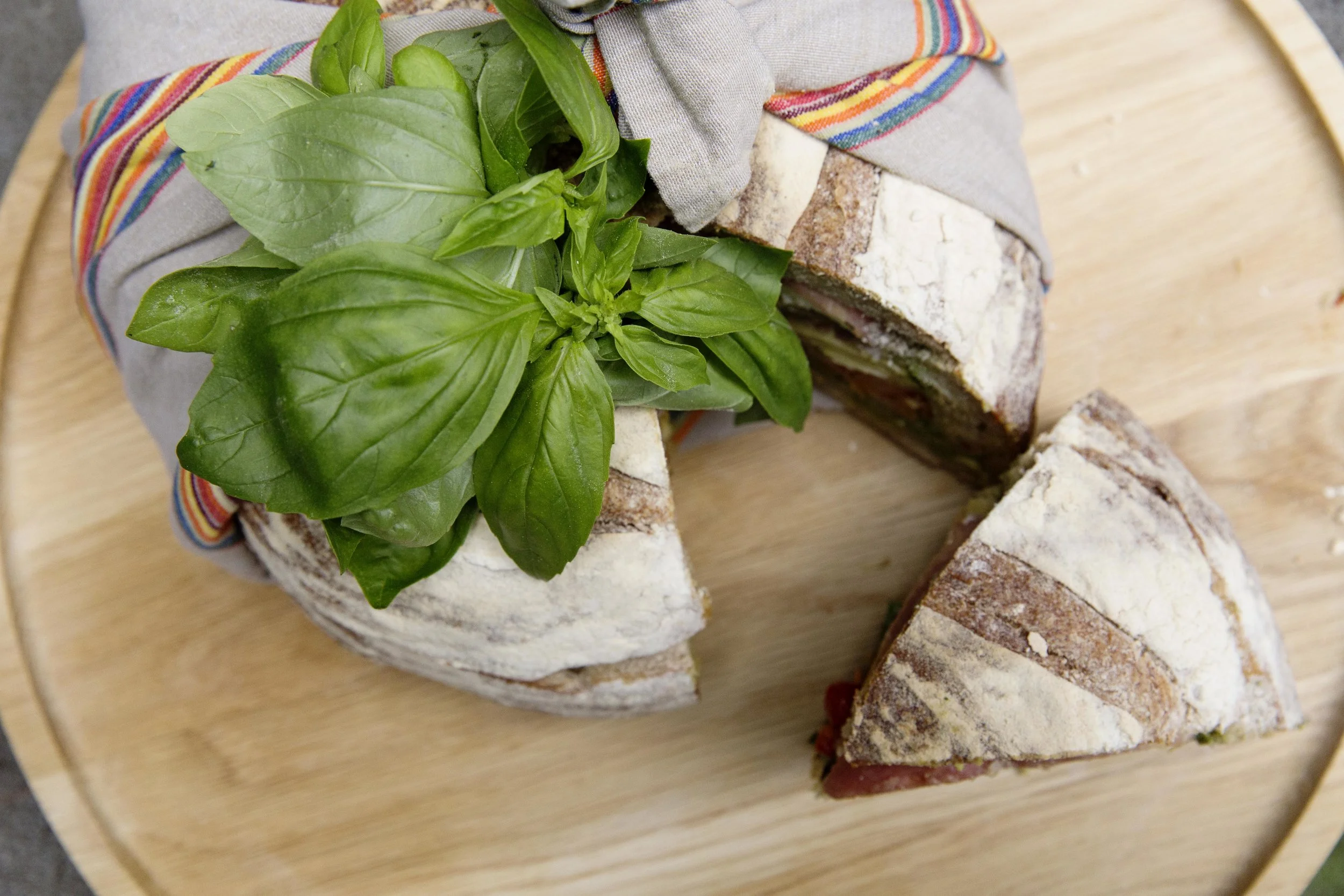 A Delicious Striped Picnic Loaf 
