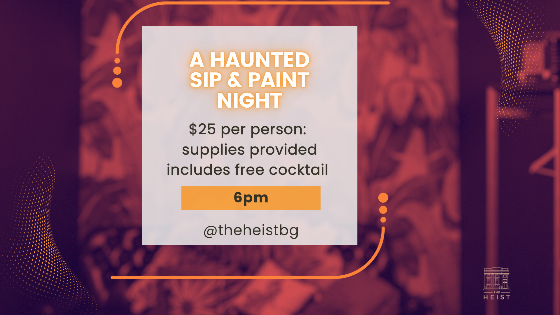 haunted paint night