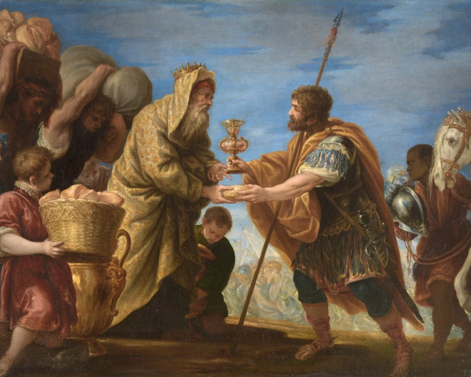 Melchizedek brought out bread and wine. He was a priest of God Most High. He blessed Abram with these words: “Blessed be Abram by God Most High, the creator of heaven and earth; And blessed be God Most High, who delivered your foes into your hand.”