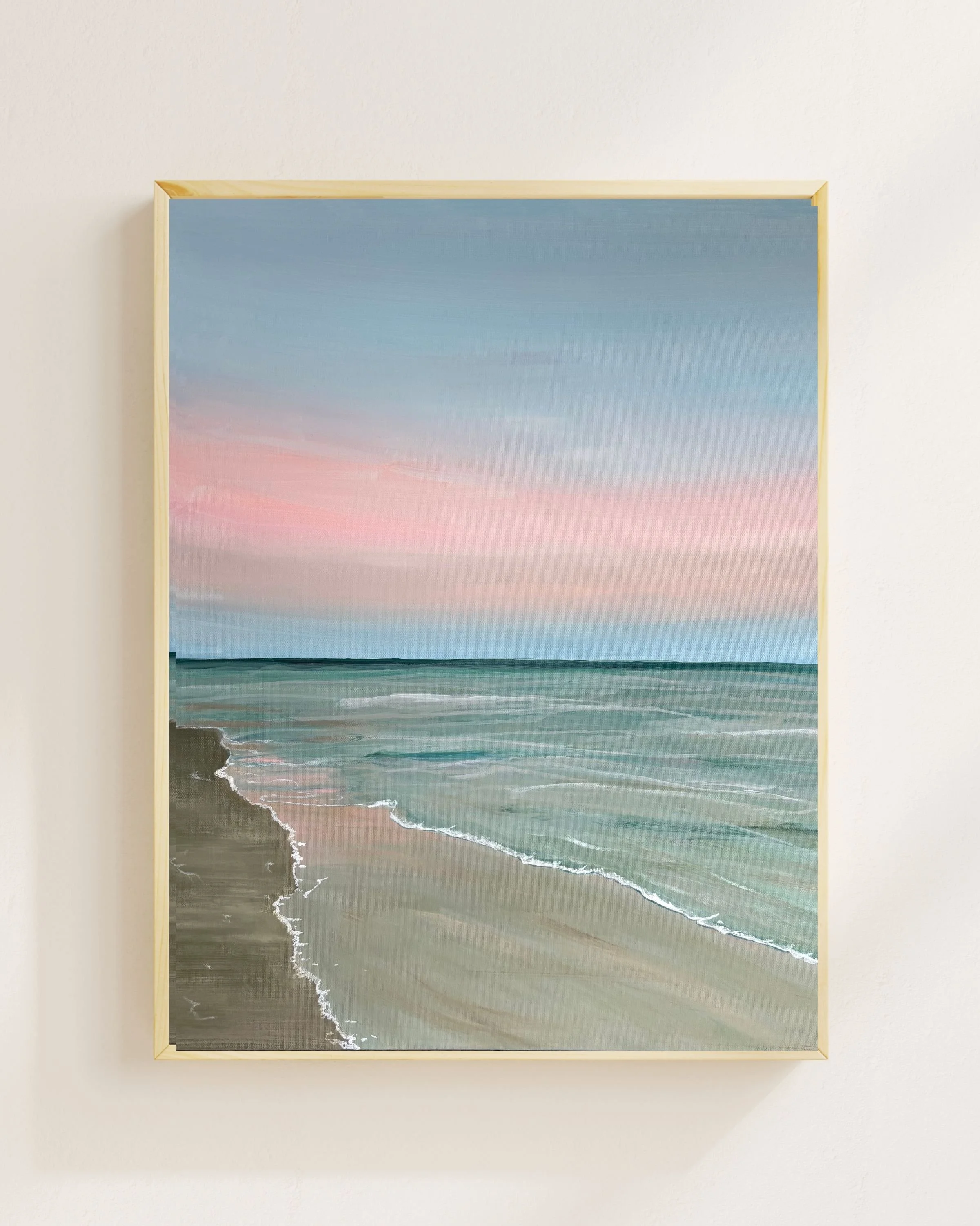 Blush Horizon  24 x 24 in