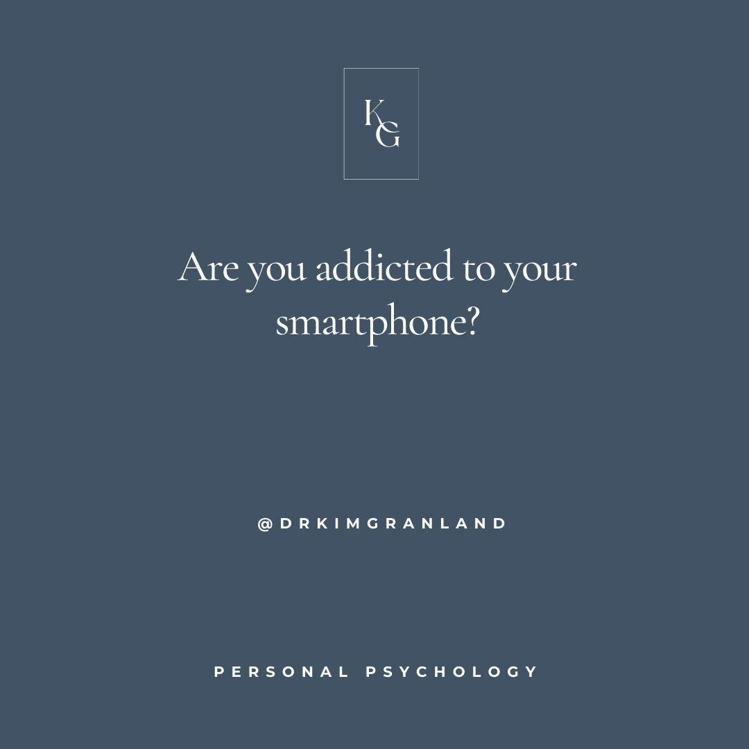 ✨ Addiction of any digital device can cause great distress for not only the person but for their close friends and family members. We all know someone that seems surgically attached to their phones. But how do you know when excessive smartphone use t