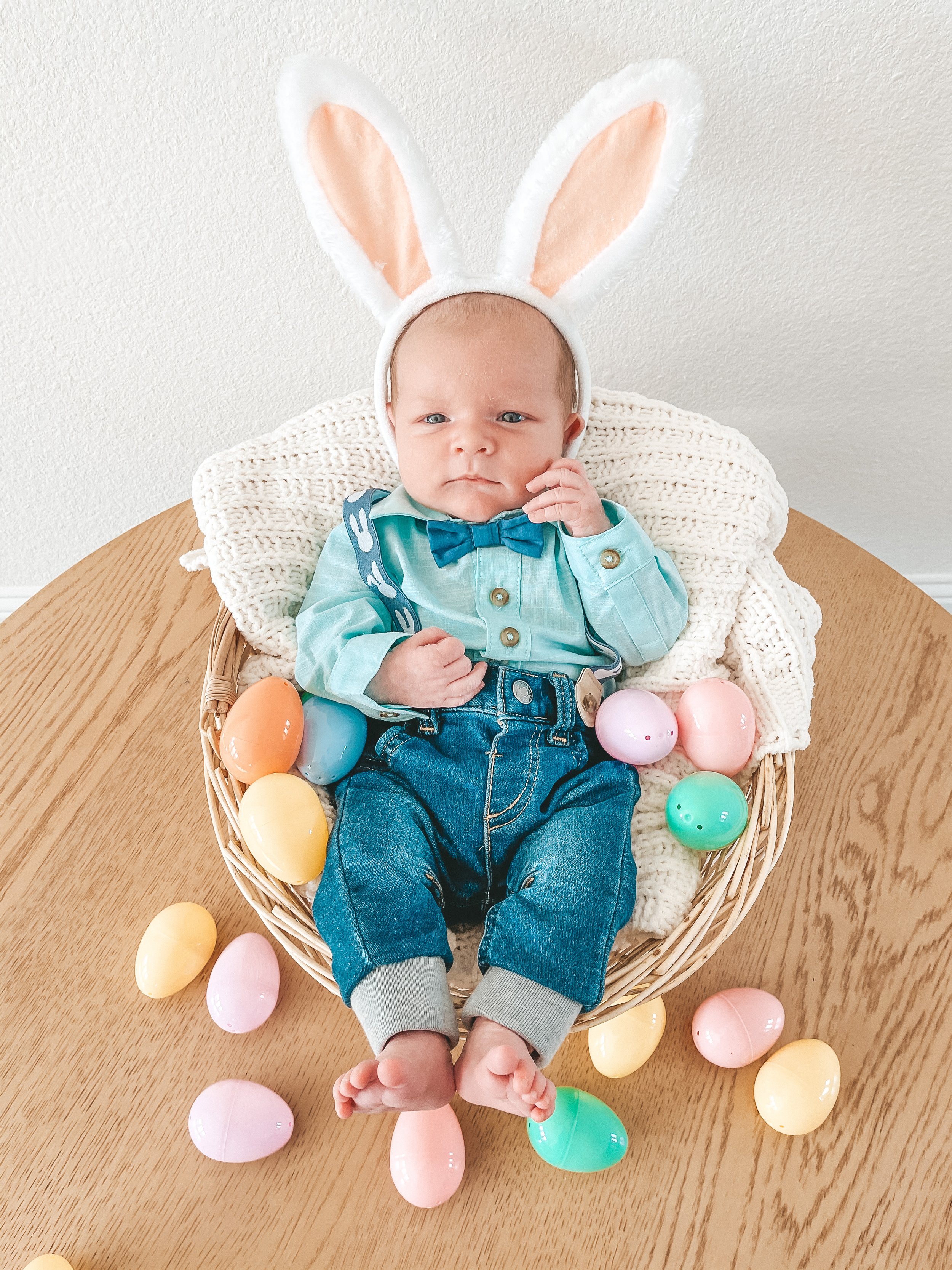 Easter basket ideas for babies, Baby's First Easter — Hey Roloffs