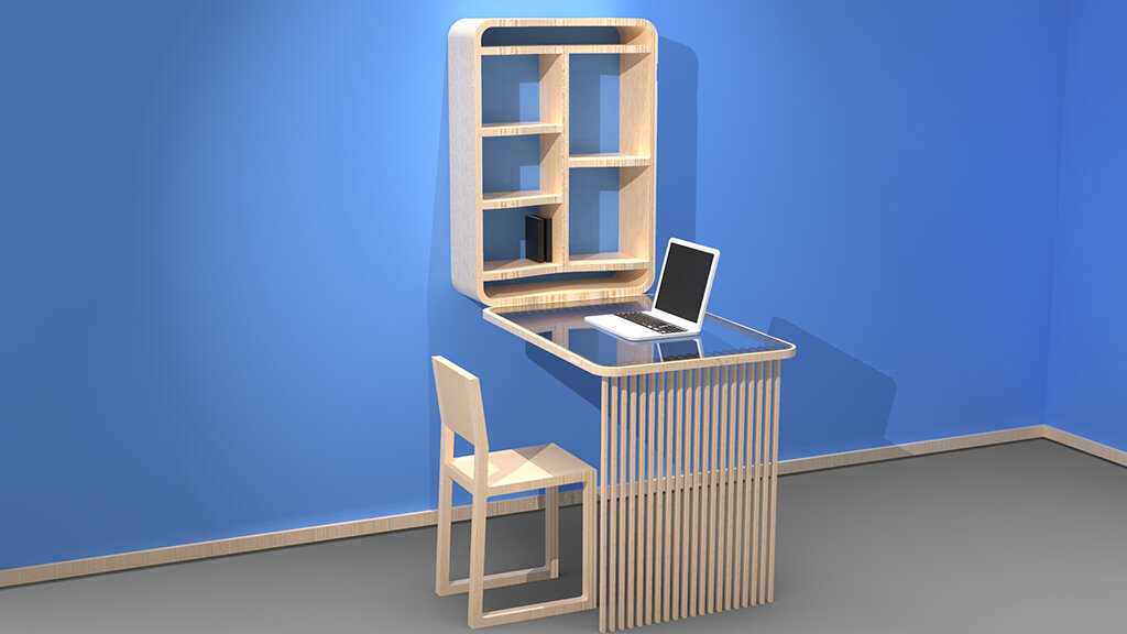 It combines functionality with aesthetics; the work environment can be out in the open rather than being tucked away in an office.