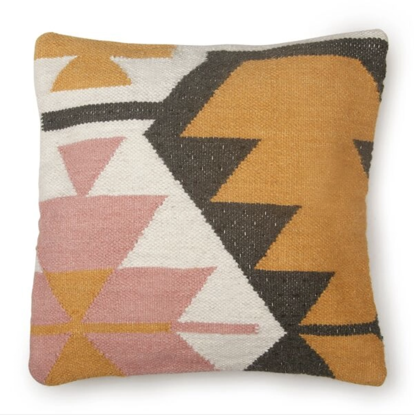 Desert Kilim Geometric Pillow, Blush (Cover Only)
