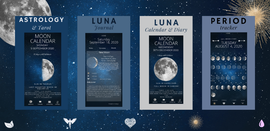 Full Moon Calendar App Moon Phase Period Tracking Moon Astrology App