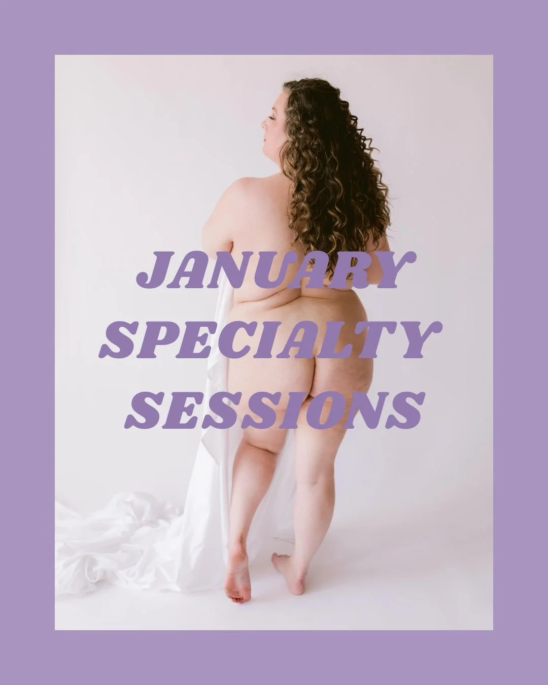 BOOKING NOW ✨💜

Introducing TWO new specialty sessions this January! Both will be held in #GrandRapids; one outdoors in a private wooded backyard, and the other in the studio! 

+ Saturday, January 3: Snow Angel Sessions ❄️
+ Sunday, January 4: Bare