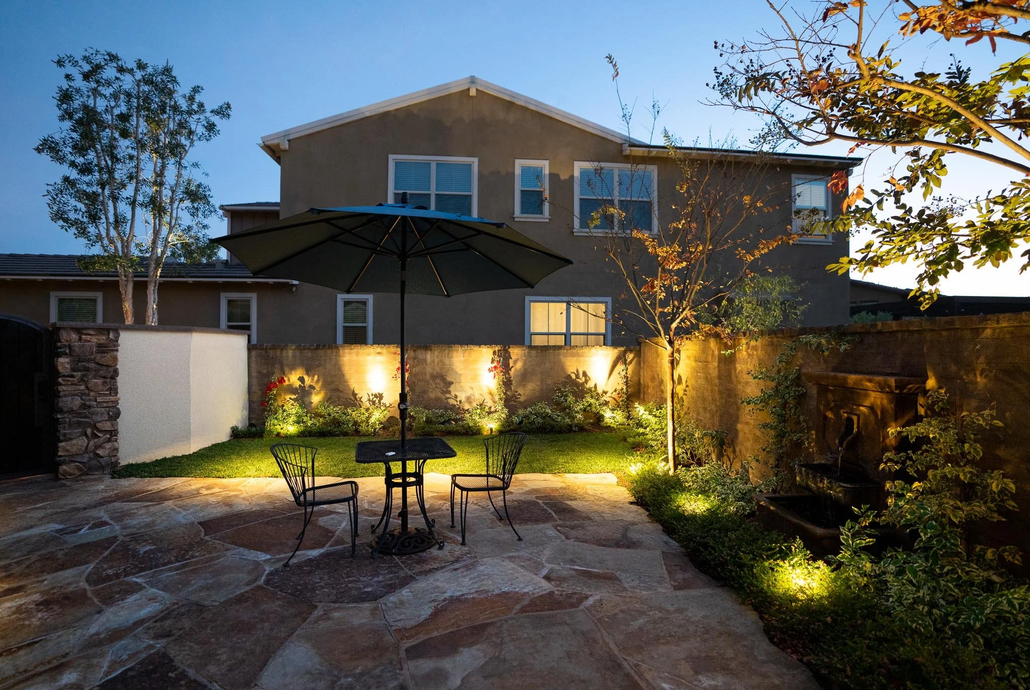 Outdoor speaker and lighting design for Crofton Luxury
