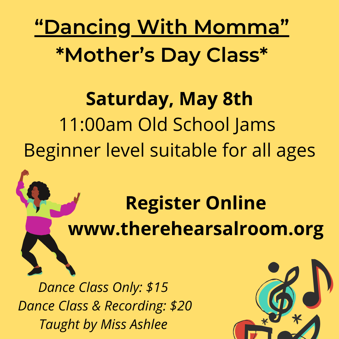 Old School Jams will give you and your mom a throwback feeling to the good times. Smooth, classic bops will get your feet movin' and groovin' to the beat. Choreography will be suitable for beginner dancers. Complete the registration form below to sav