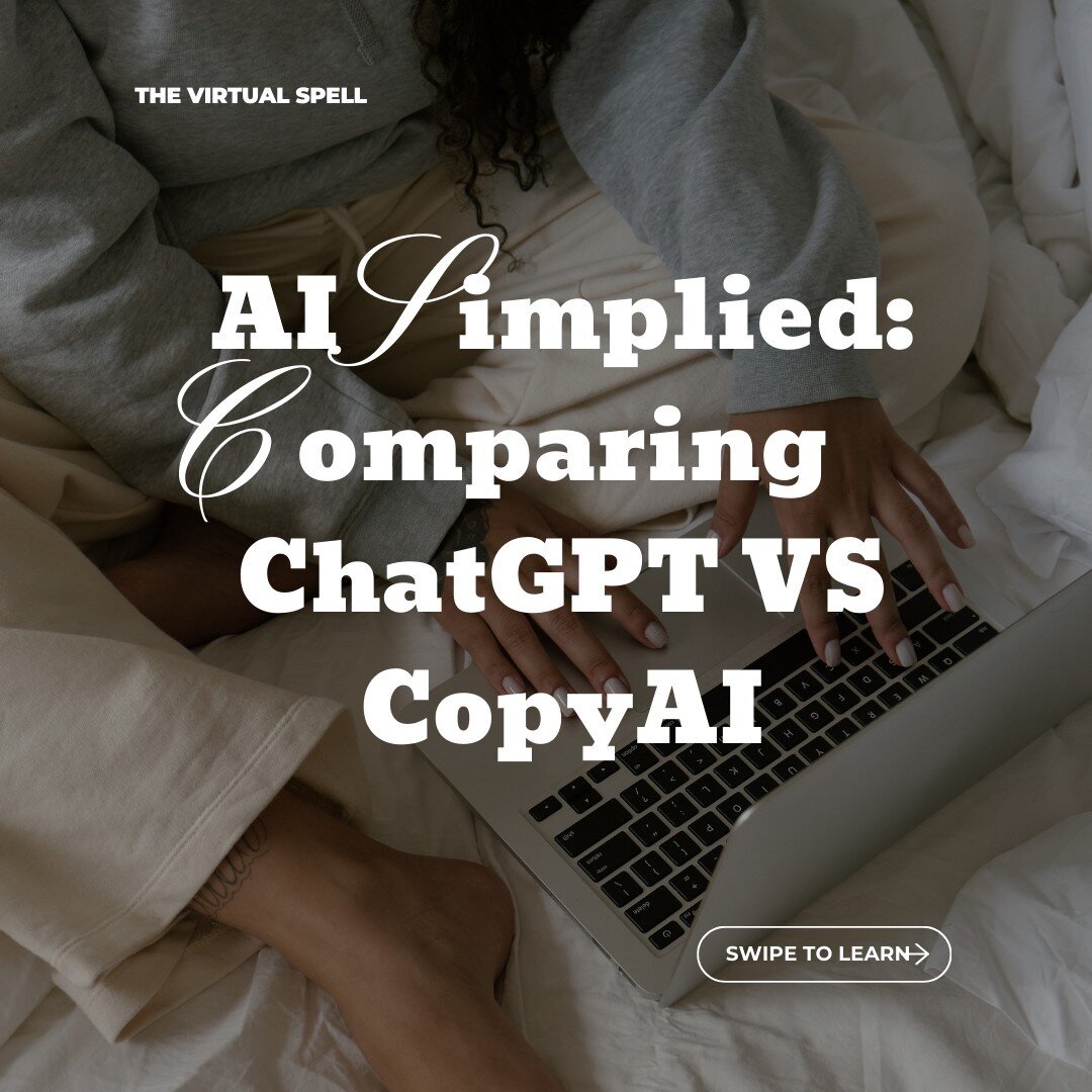 ChatGPT and CopyAI - same thing packaged differently or is it more than that? 🤔⁠
⁠
If you've been wondering what's the difference between ChatGPT from CopyAI, (I used to think they were the same thing! 🤭) then this is the post to show you how diffe