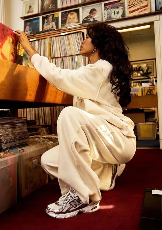 LA Based makeup artist Mila Kwan do Makeup for Amber Mark x New Balance 740