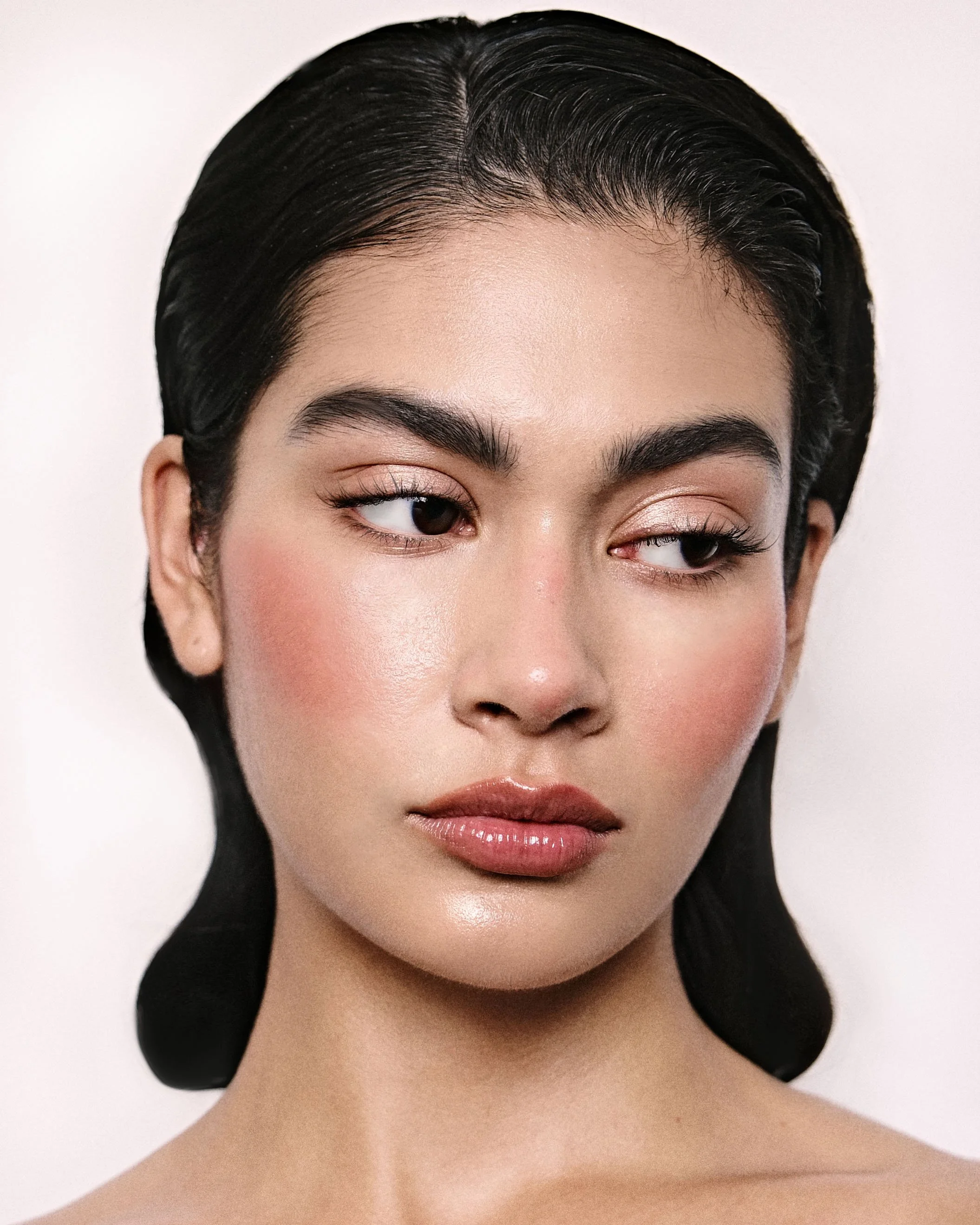 Natural makeup look on Beauty editorial by LA MAKEUP ARTIST Mila Kwan