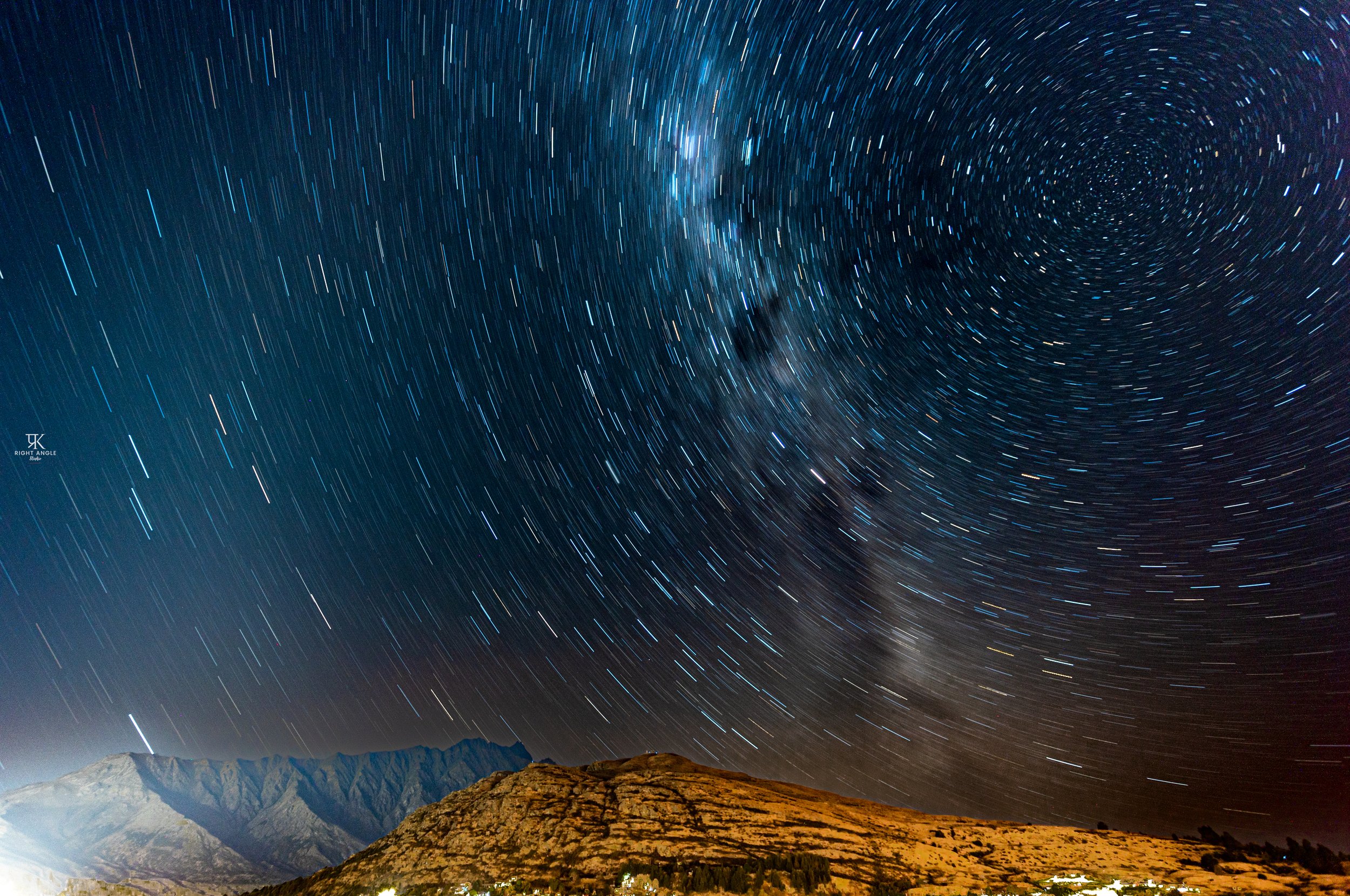 Queenstown under the stars, South Island, New Zealand