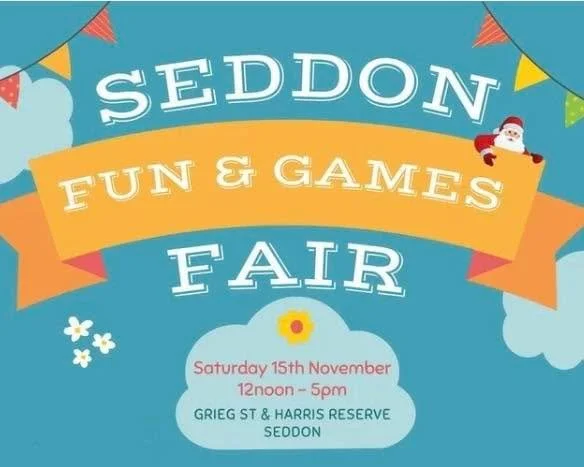 Seddon Fun and Games Day is back! 
⭐️ Saturday 15 November�🕛 12PM – 5PM�📍 Seddon Village
We’ve got a huge day of entertainment, music, and community fun lined up - there’s something for everyone! 
�🎤 Live performances all day�?