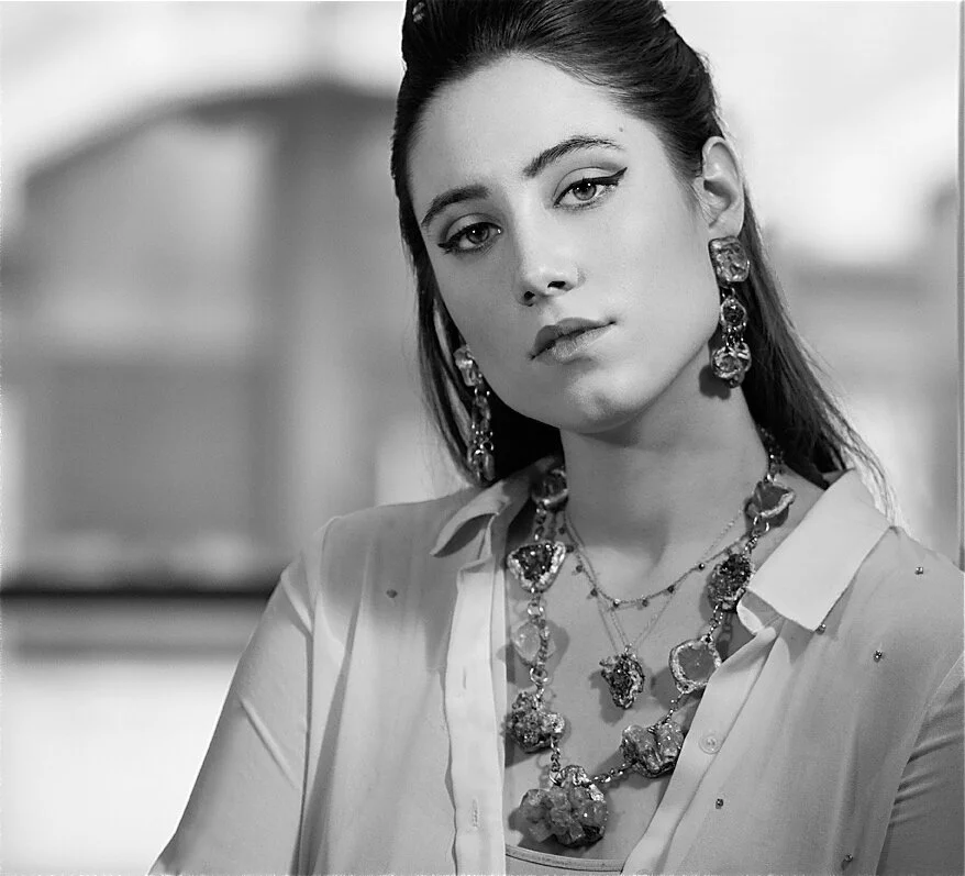 Necklaces of various sizes and materials from PBWA fashion photo shoot