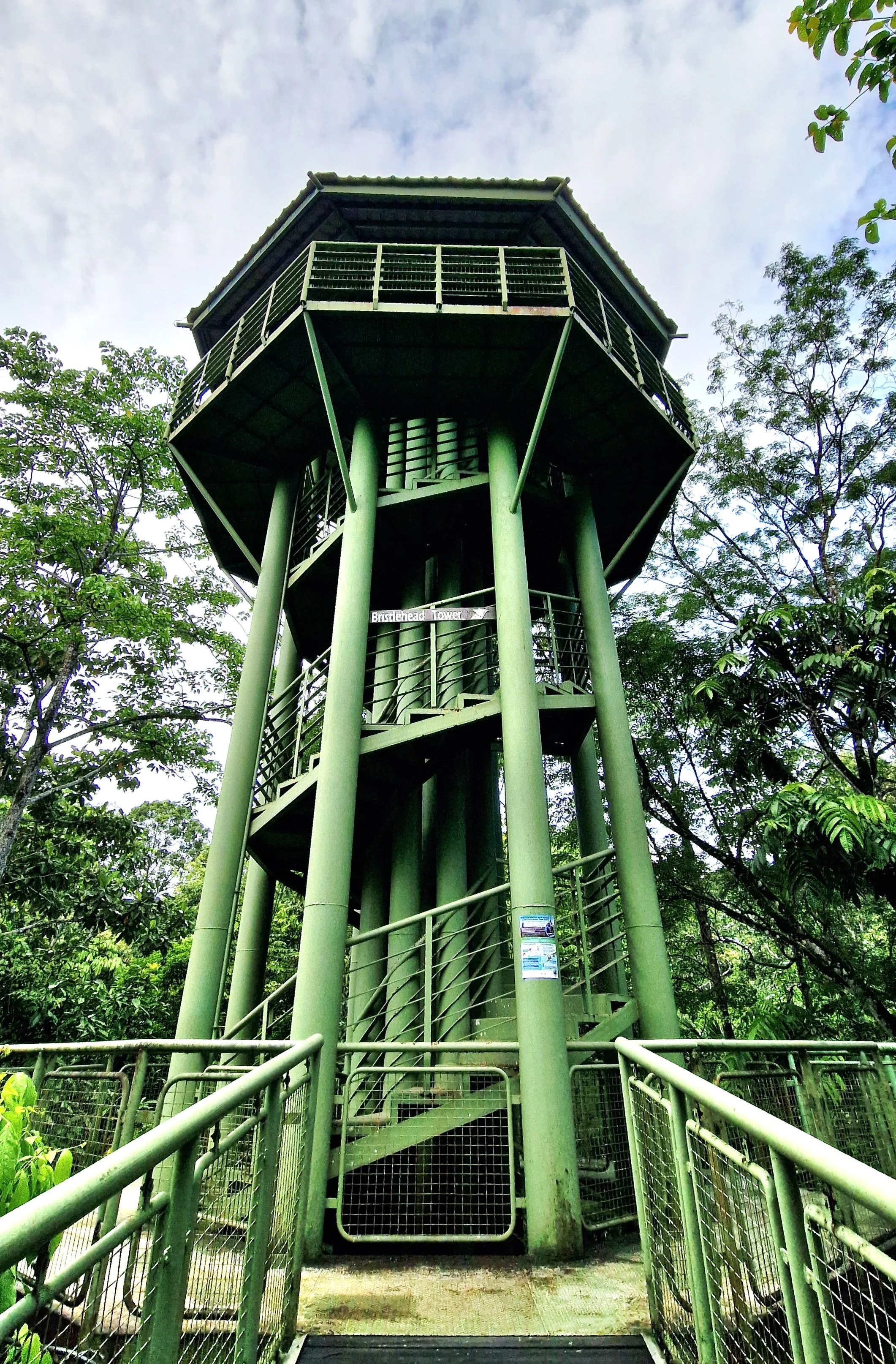 Observation tower at the Rainforest Discovery Centre in Sepilok, Sabah, Borneo, Malaysia for wildlife watching and birdwatching